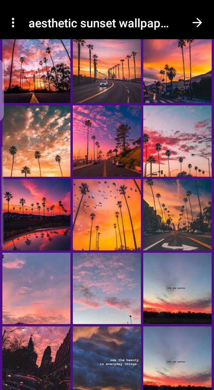 Aesthetic Sunset Wallpapers