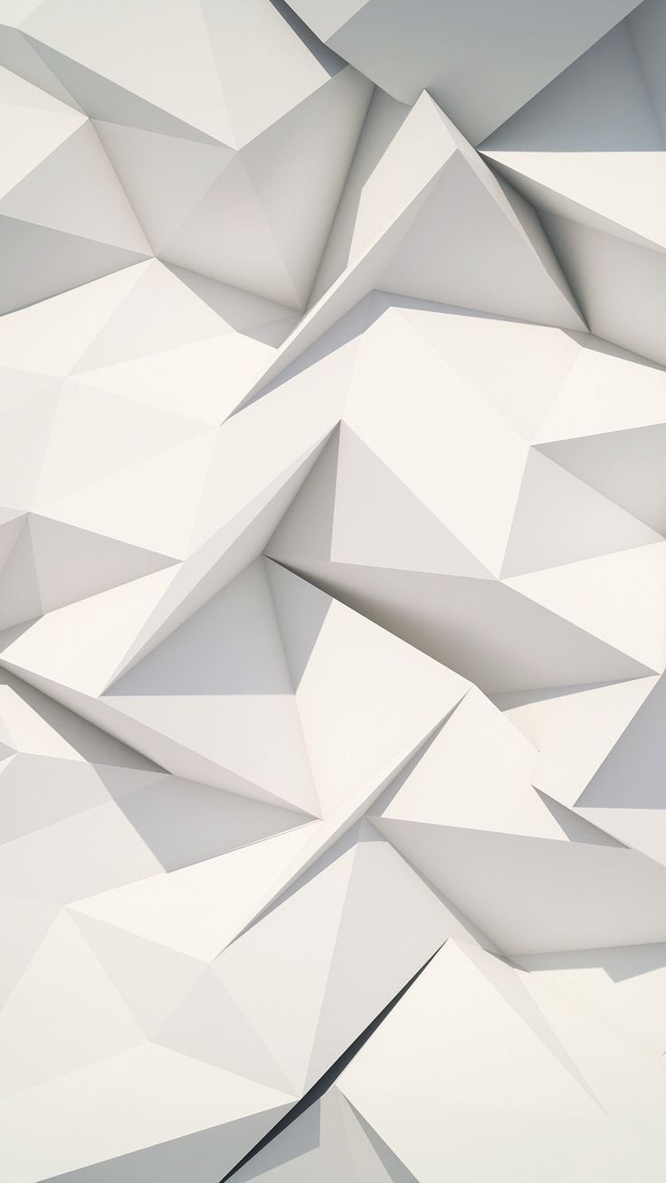 Aesthetic White Geometric Wallpapers