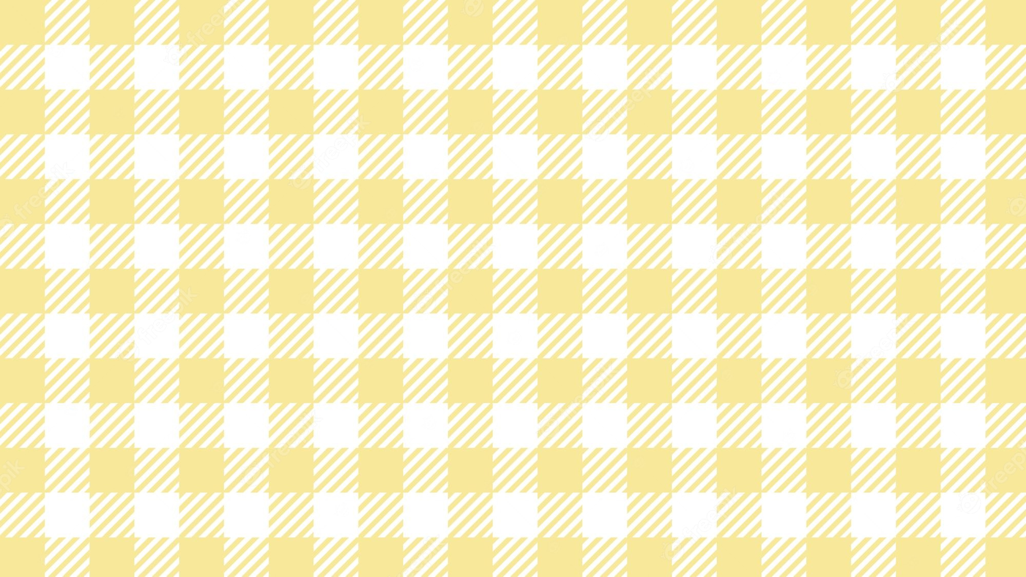 Aesthetic Yellow Plaid Wallpapers