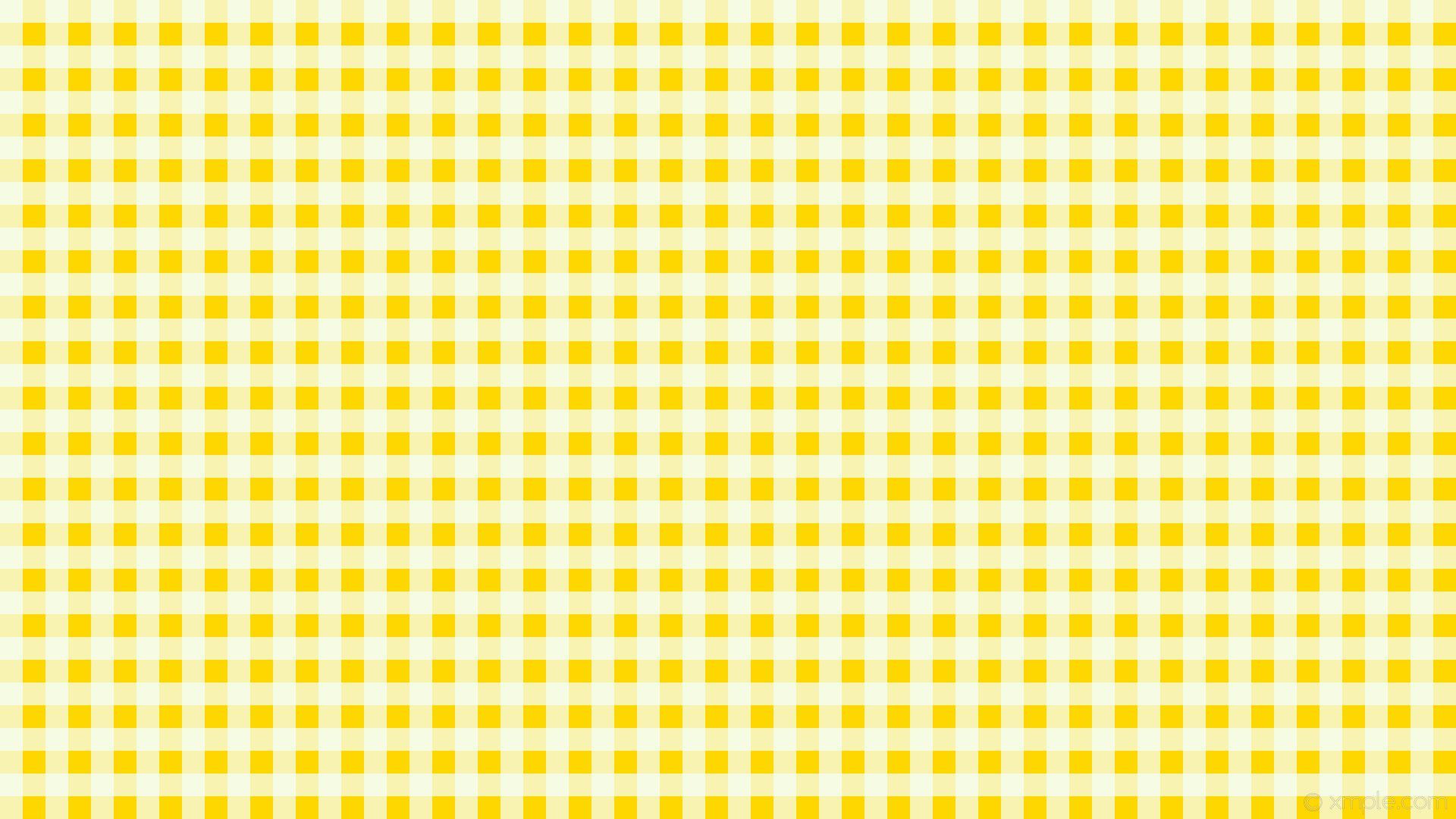 Aesthetic Yellow Plaid Wallpapers