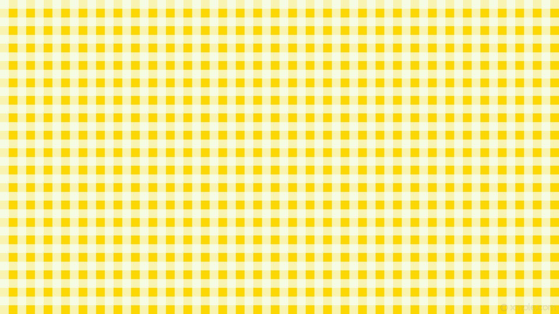 Aesthetic Yellow Plaid Wallpapers