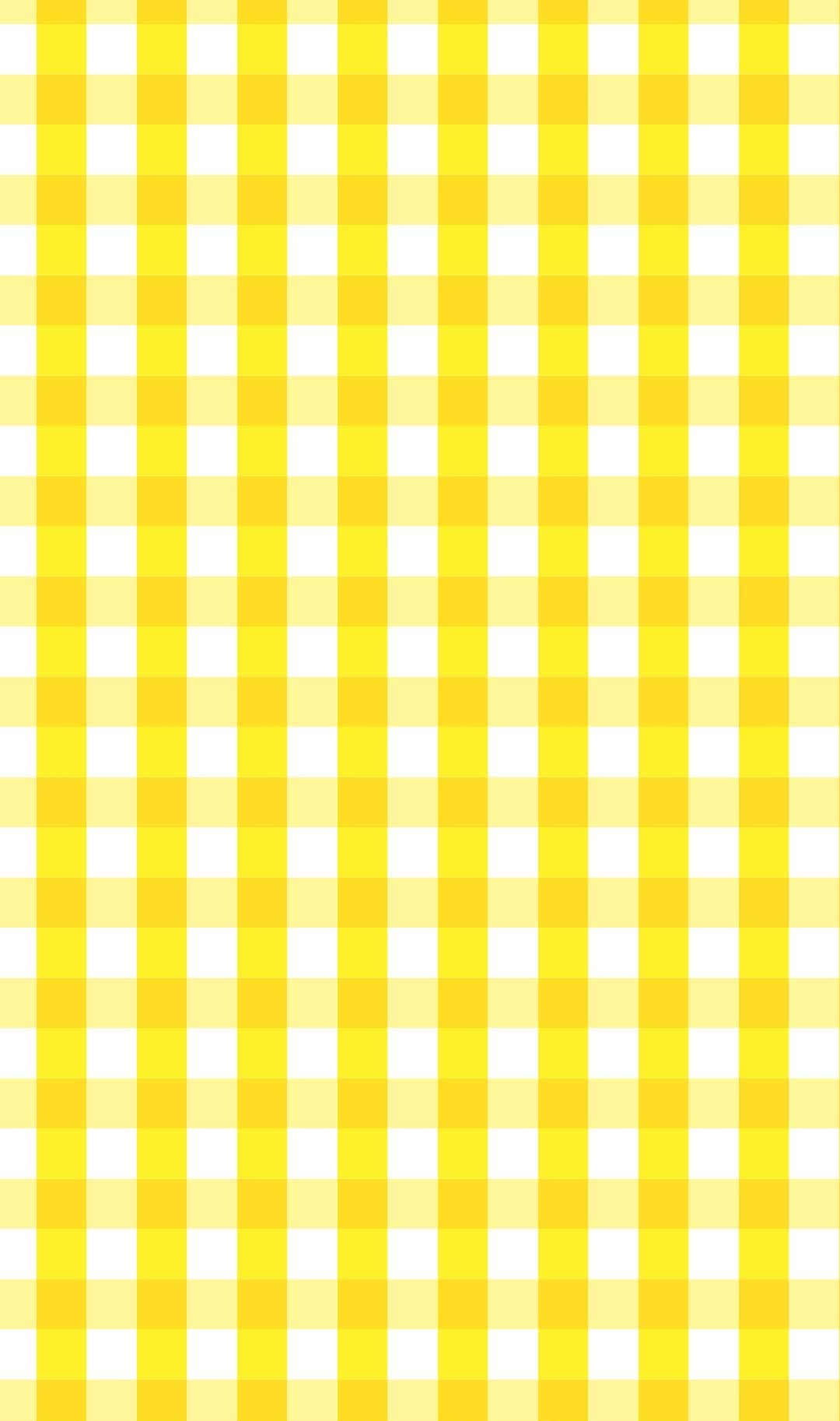 Aesthetic Yellow Plaid Wallpapers