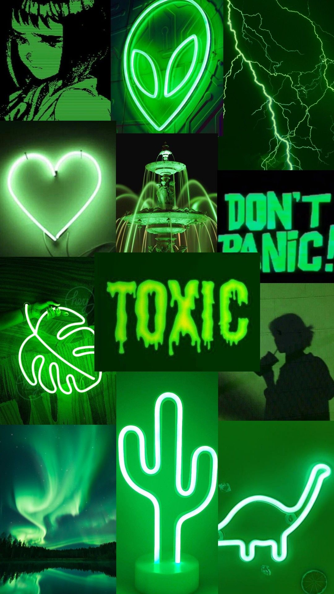 Aesthetics Green Neon Wallpapers