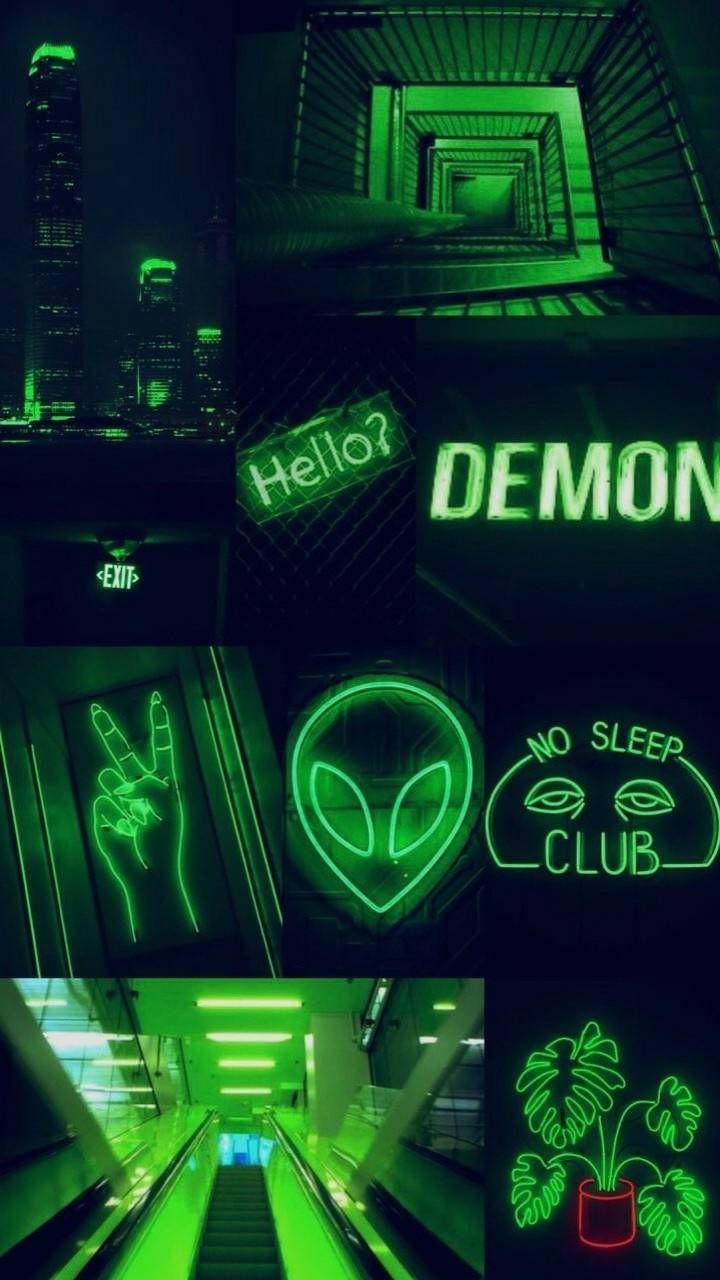 Aesthetics Green Neon Wallpapers