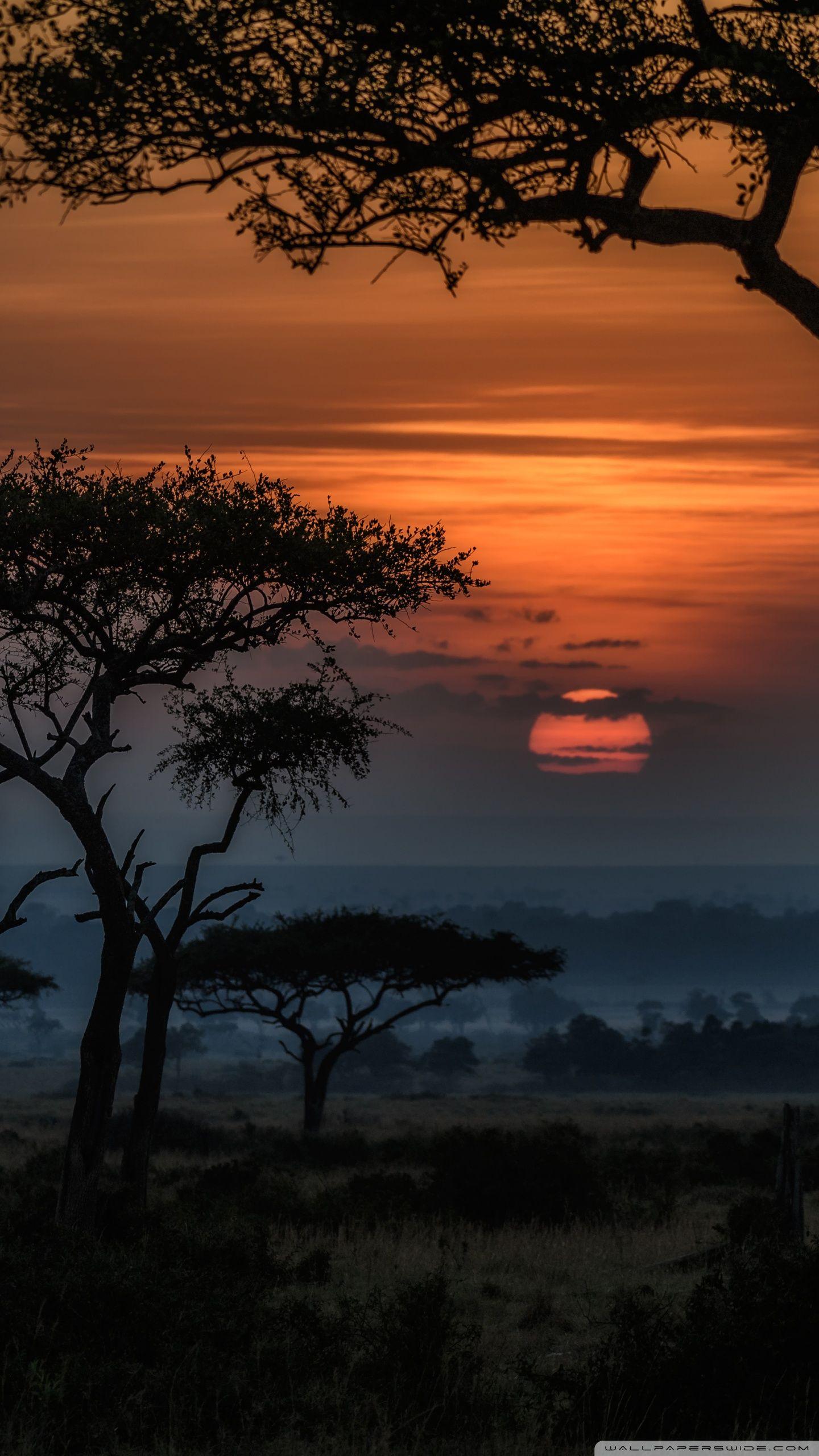 African Sunset Wallpapers