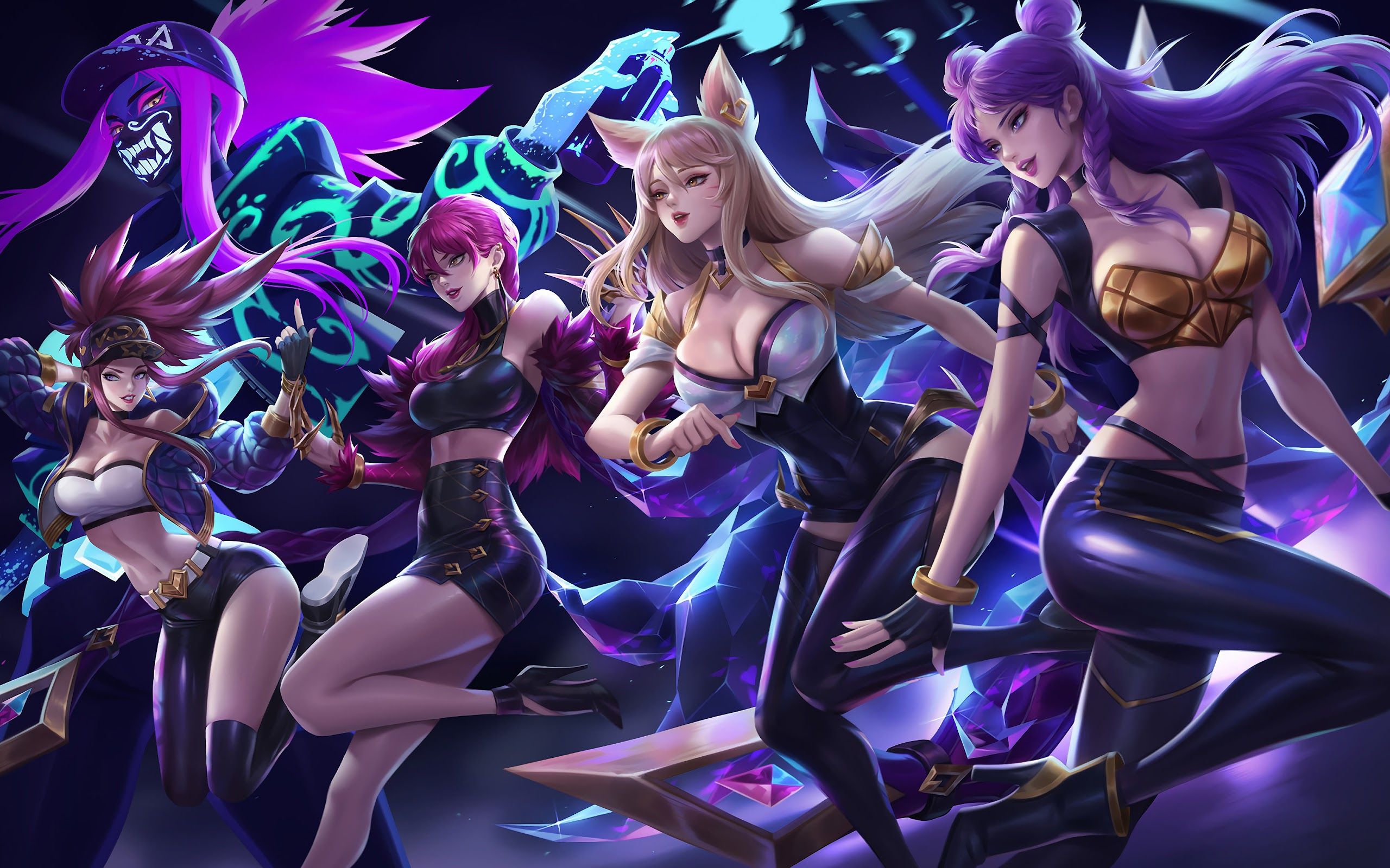 Ahri 8K K/DA League Of Legends Wallpapers