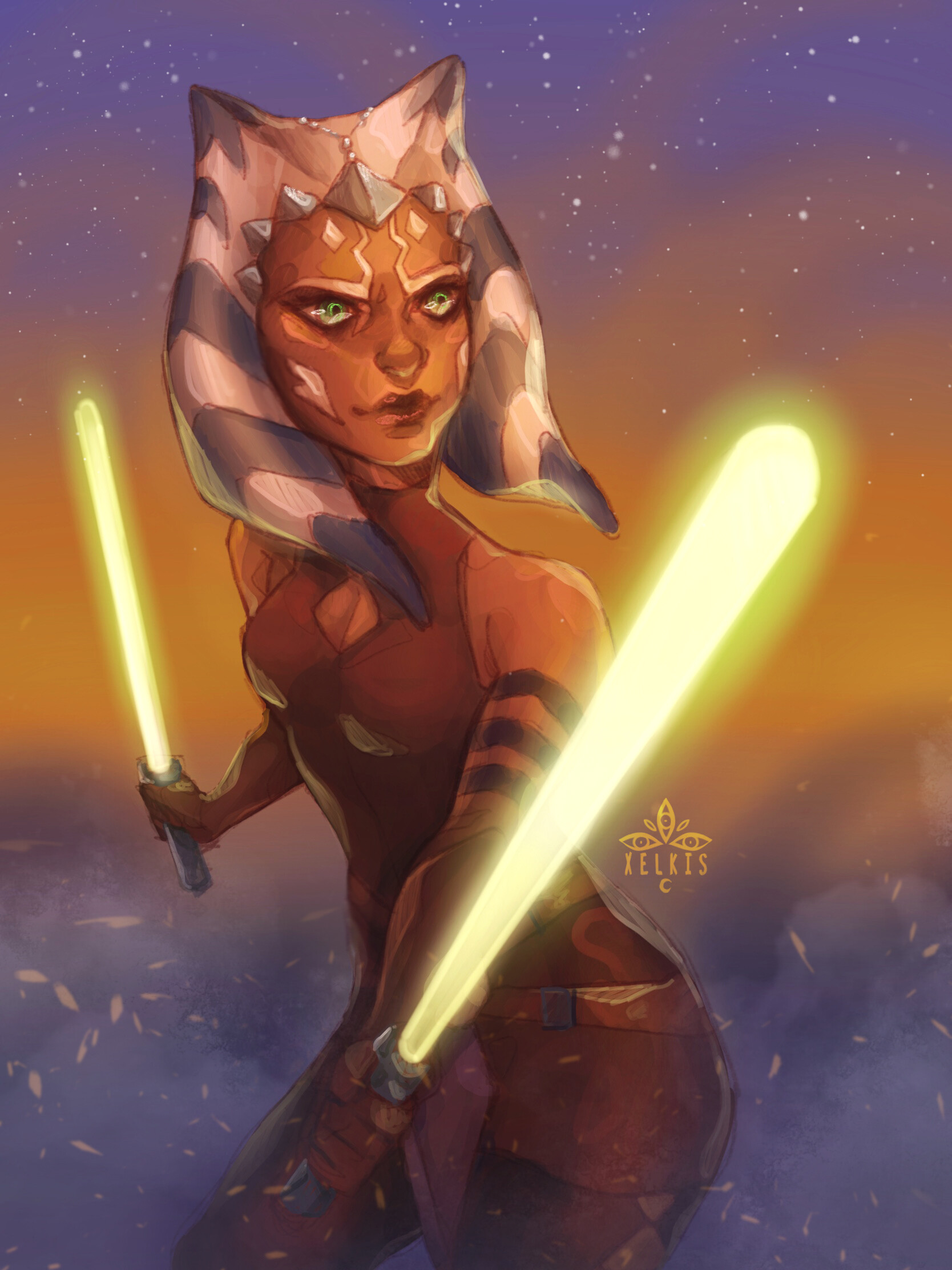 Ahsoka Tano And Anakin Skywalker Art Wallpapers