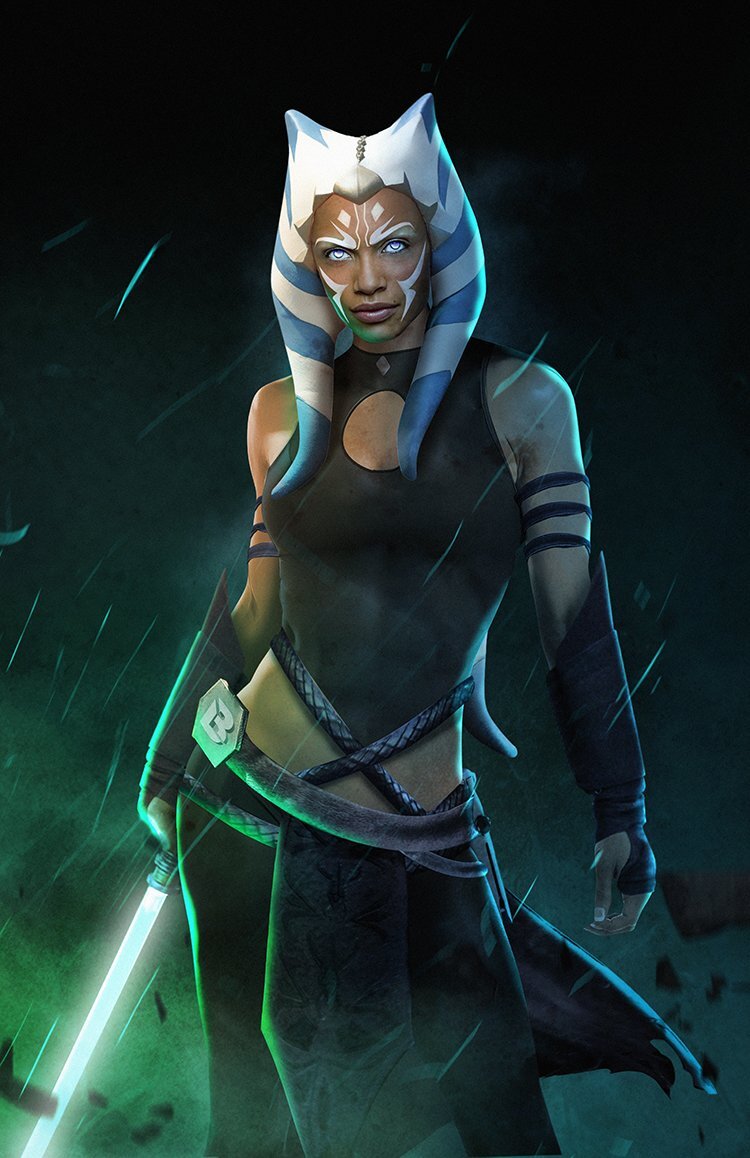 Ahsoka Tano Mandalorian Character Art Wallpapers