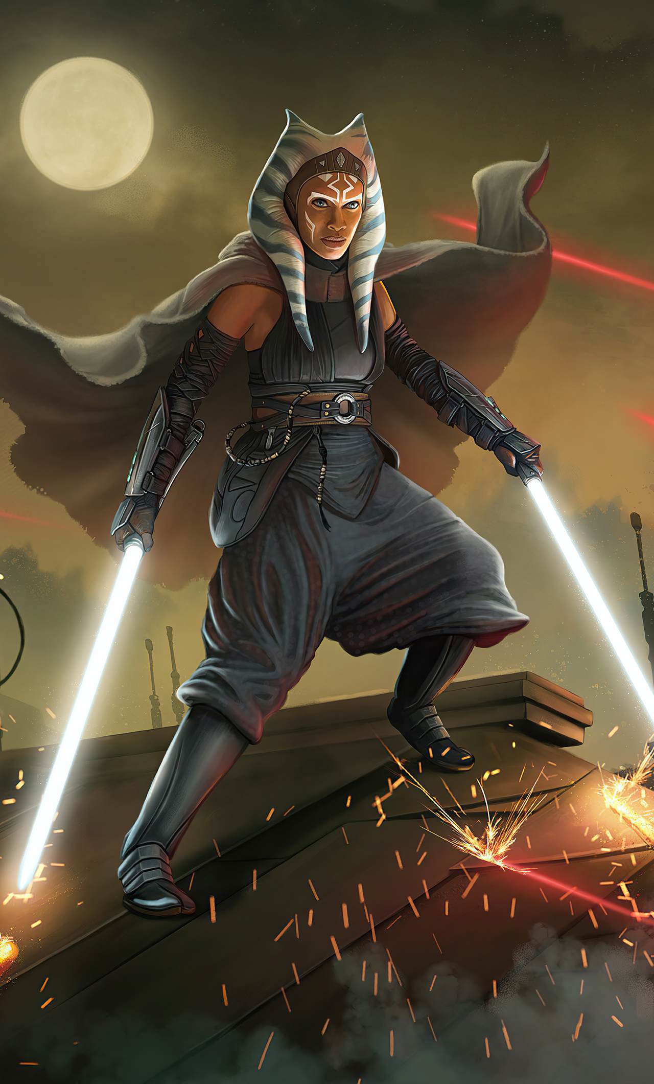 Ahsoka Tano With Lightsaber Wallpapers