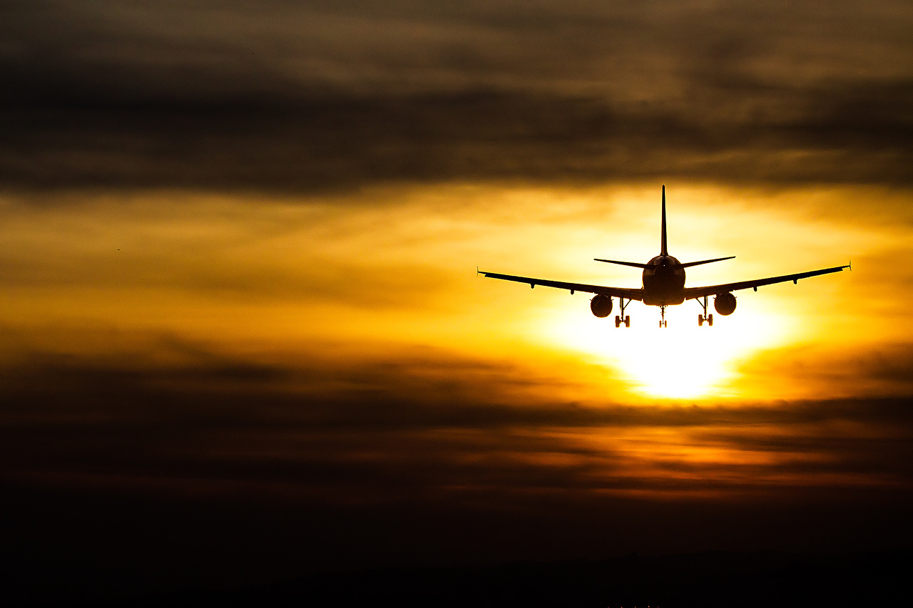 Airplane Sunset Wallpapers