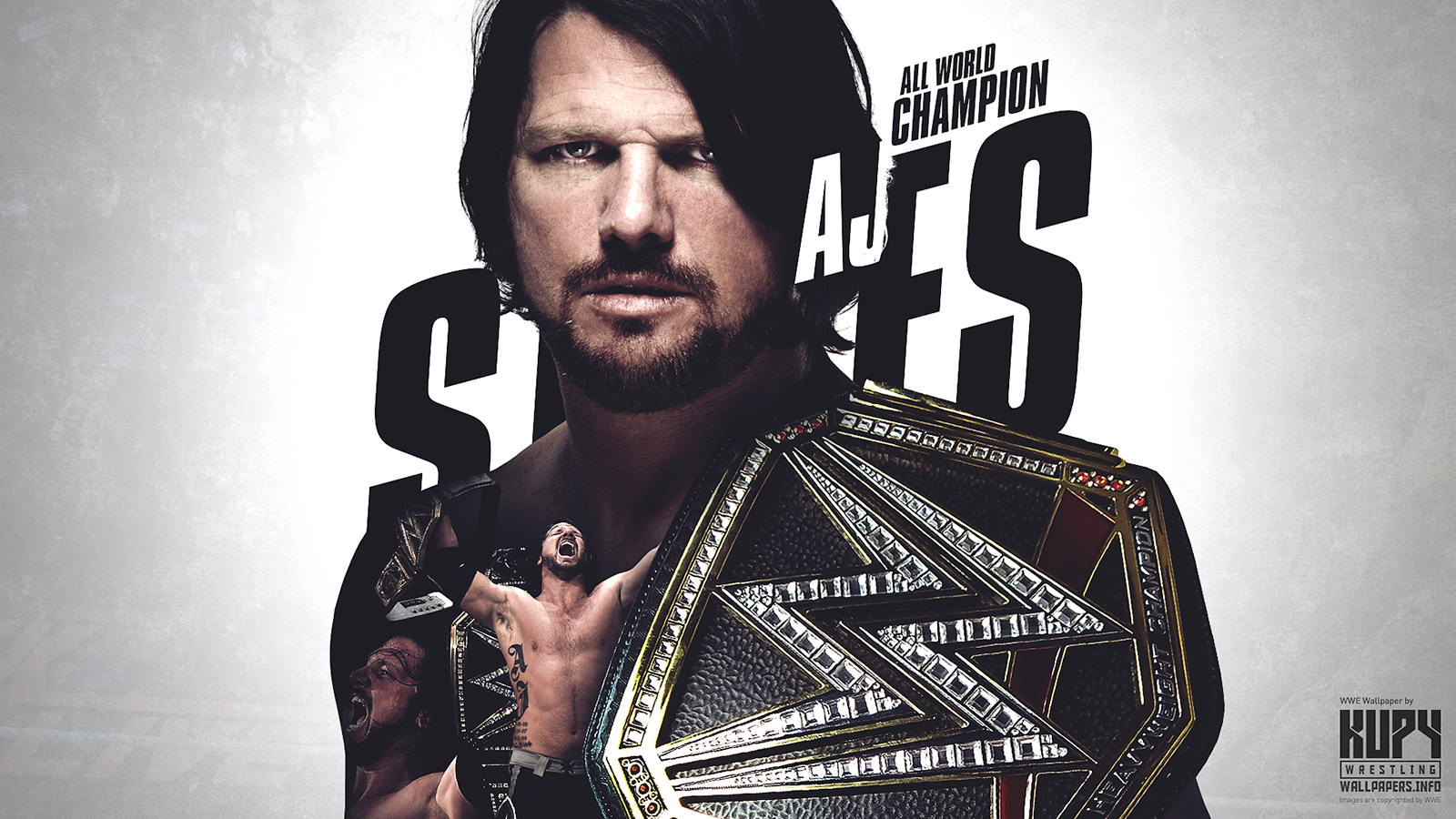 AJ Styles as WWE Champ Wallpapers