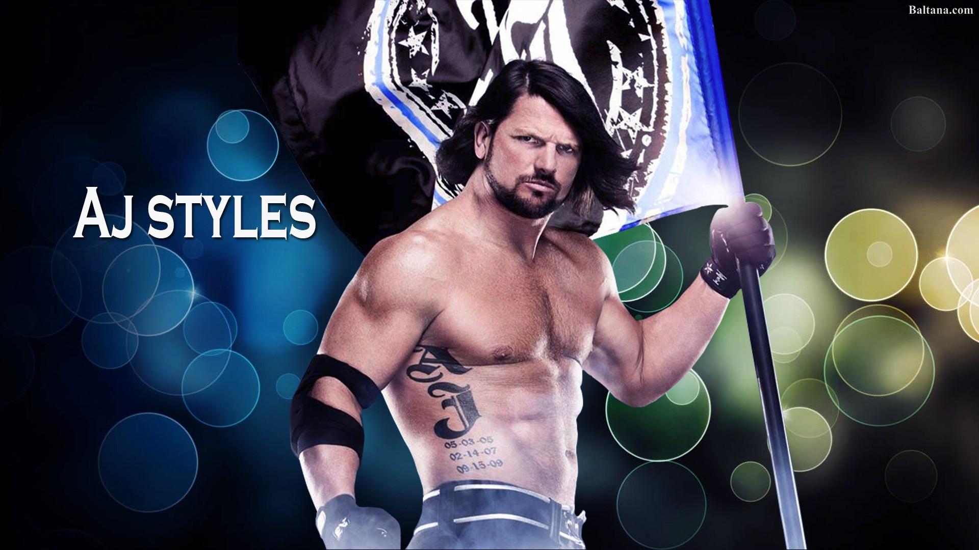 AJ Styles as WWE Champ Wallpapers