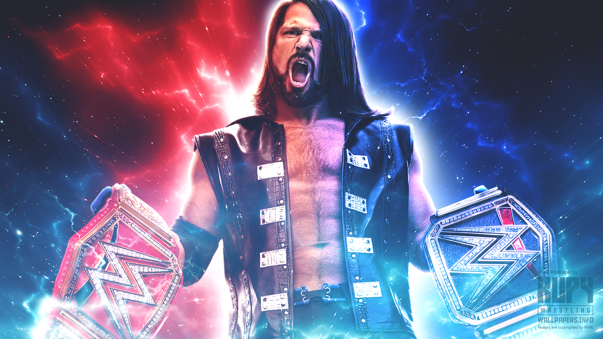 AJ Styles as WWE Champ Wallpapers