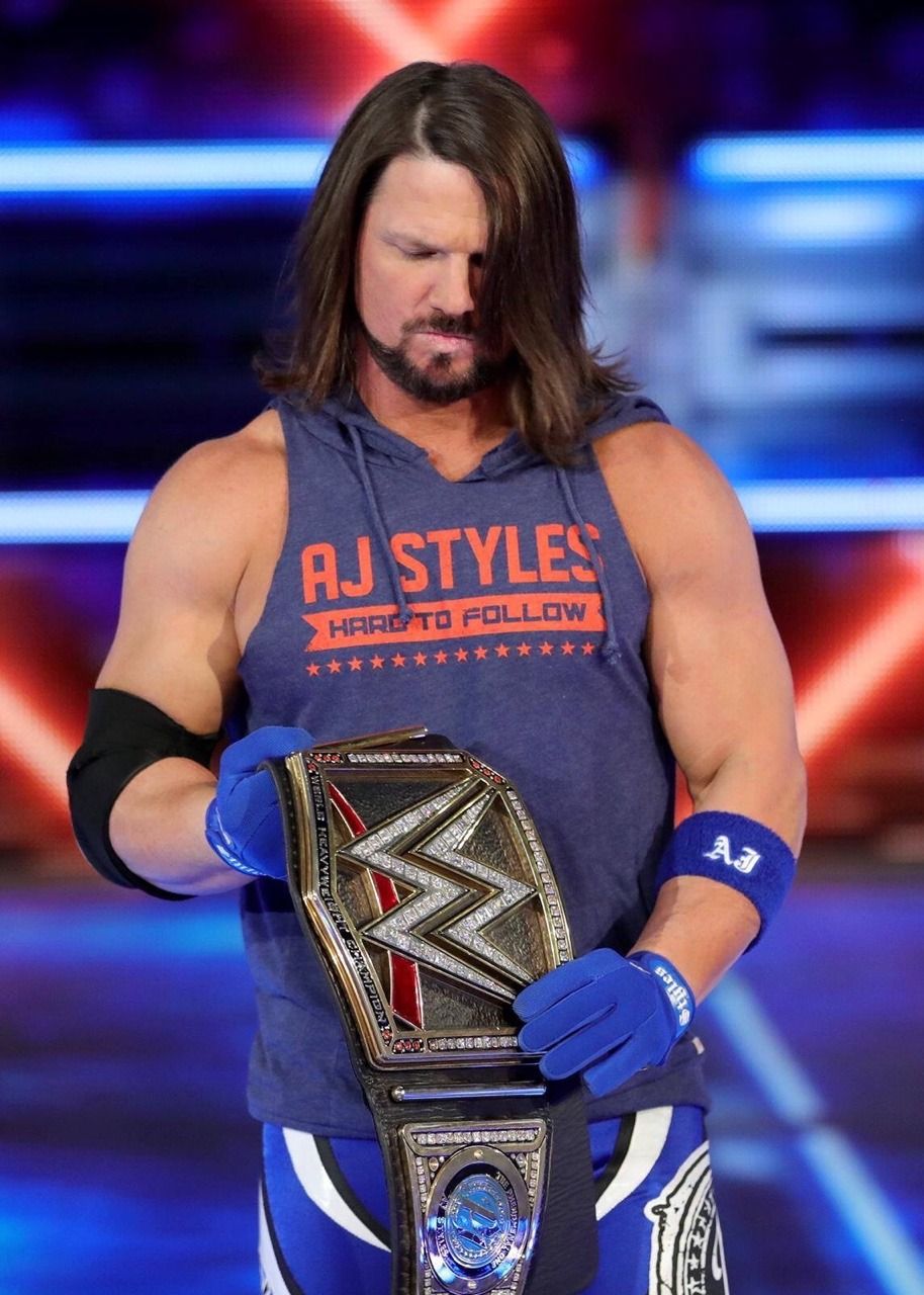 AJ Styles as WWE Champ Wallpapers