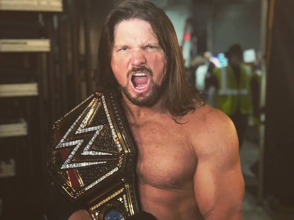 AJ Styles as WWE Champ Wallpapers