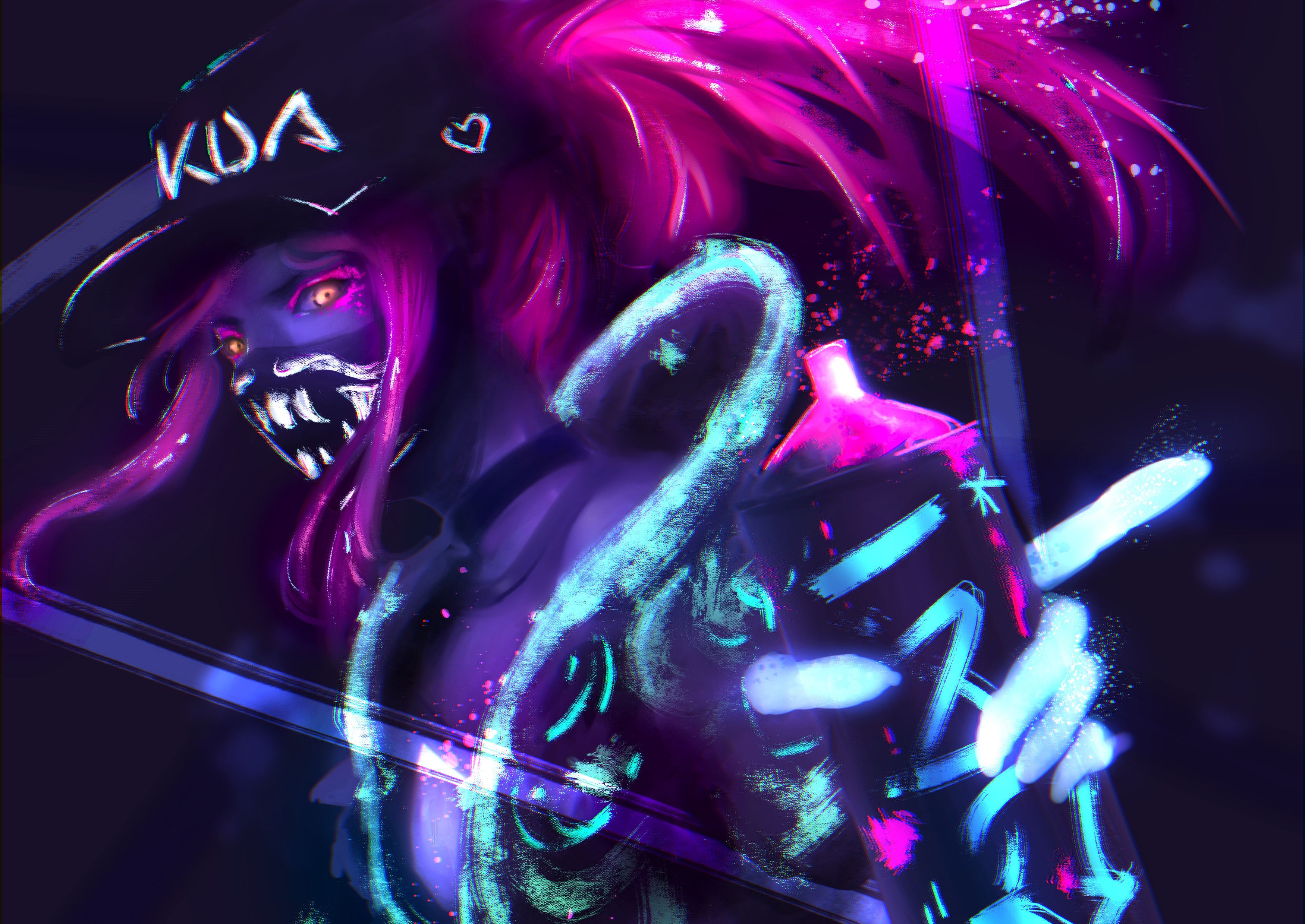 Akali 8K K/DA League Of Legends Wallpapers