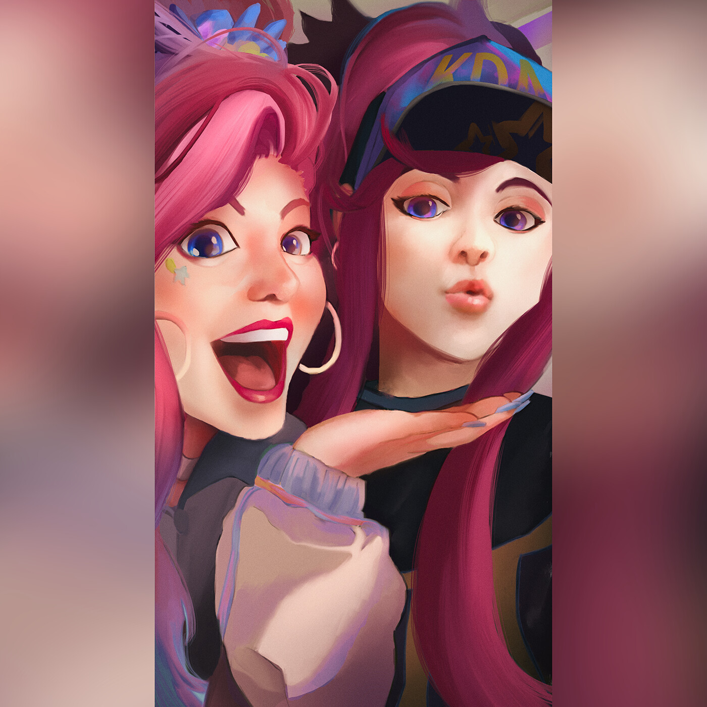 Akali and Seraphine League Of Legends Wallpapers