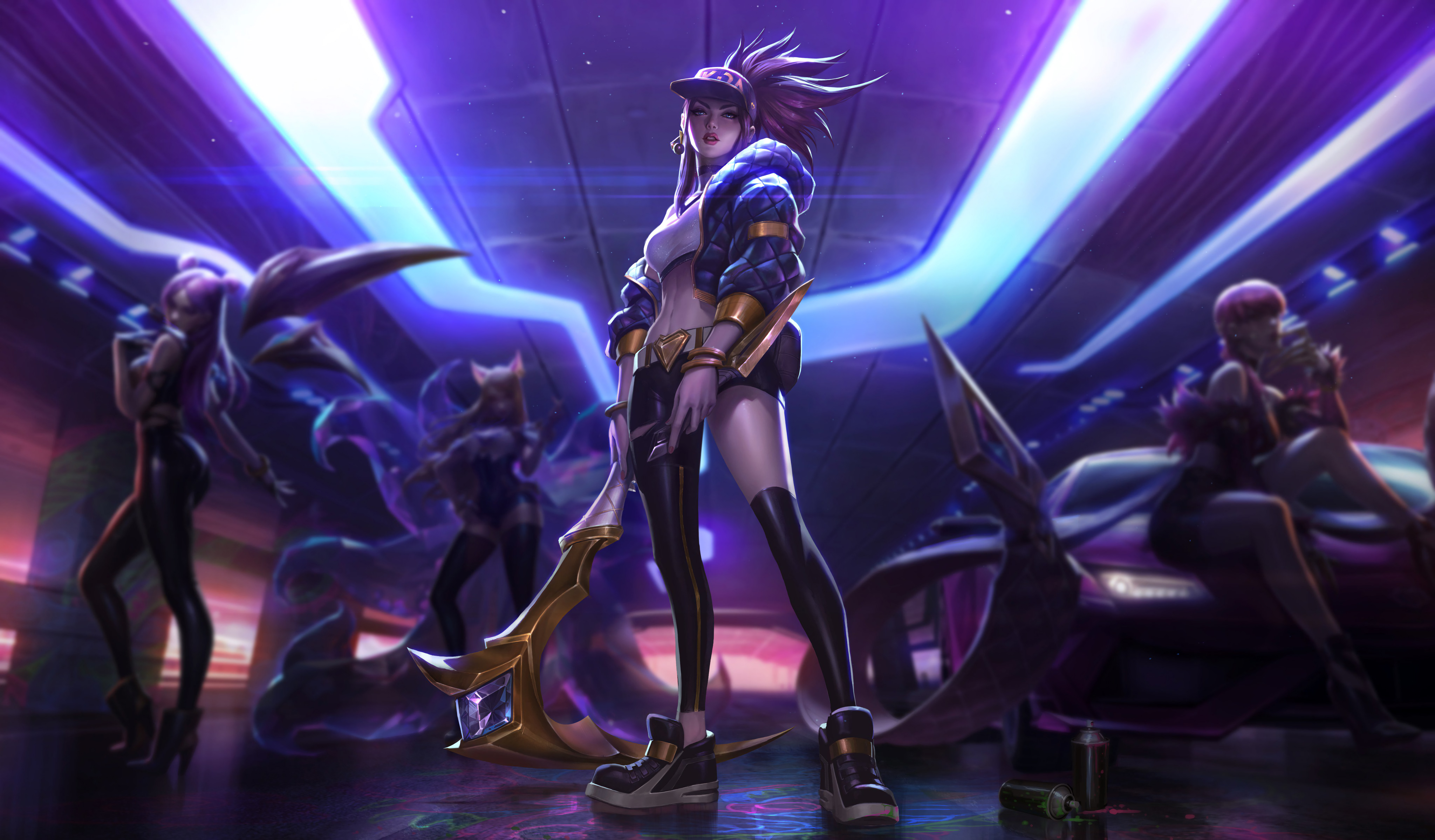 Akali League Of Legends KDA Wallpapers