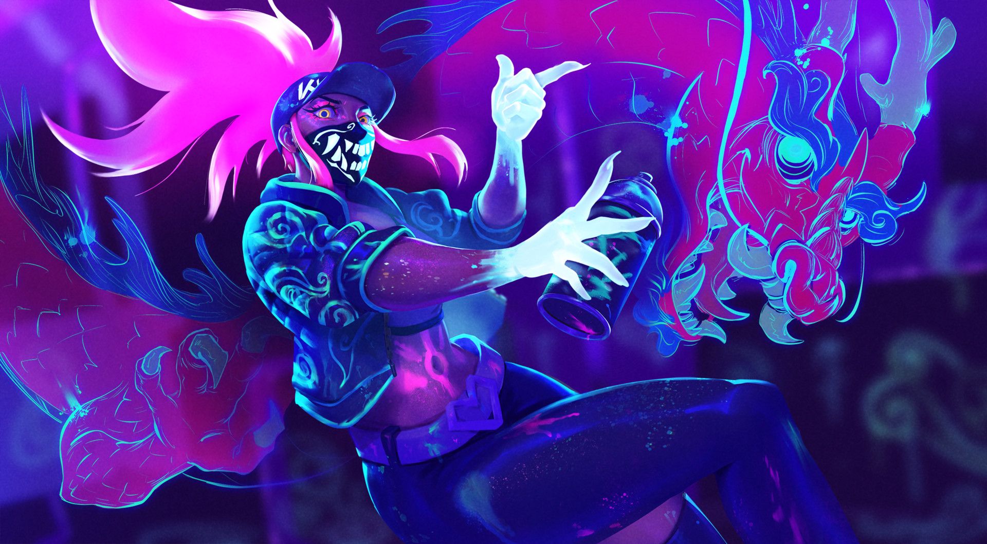 Akali League Of Legends KDA Wallpapers