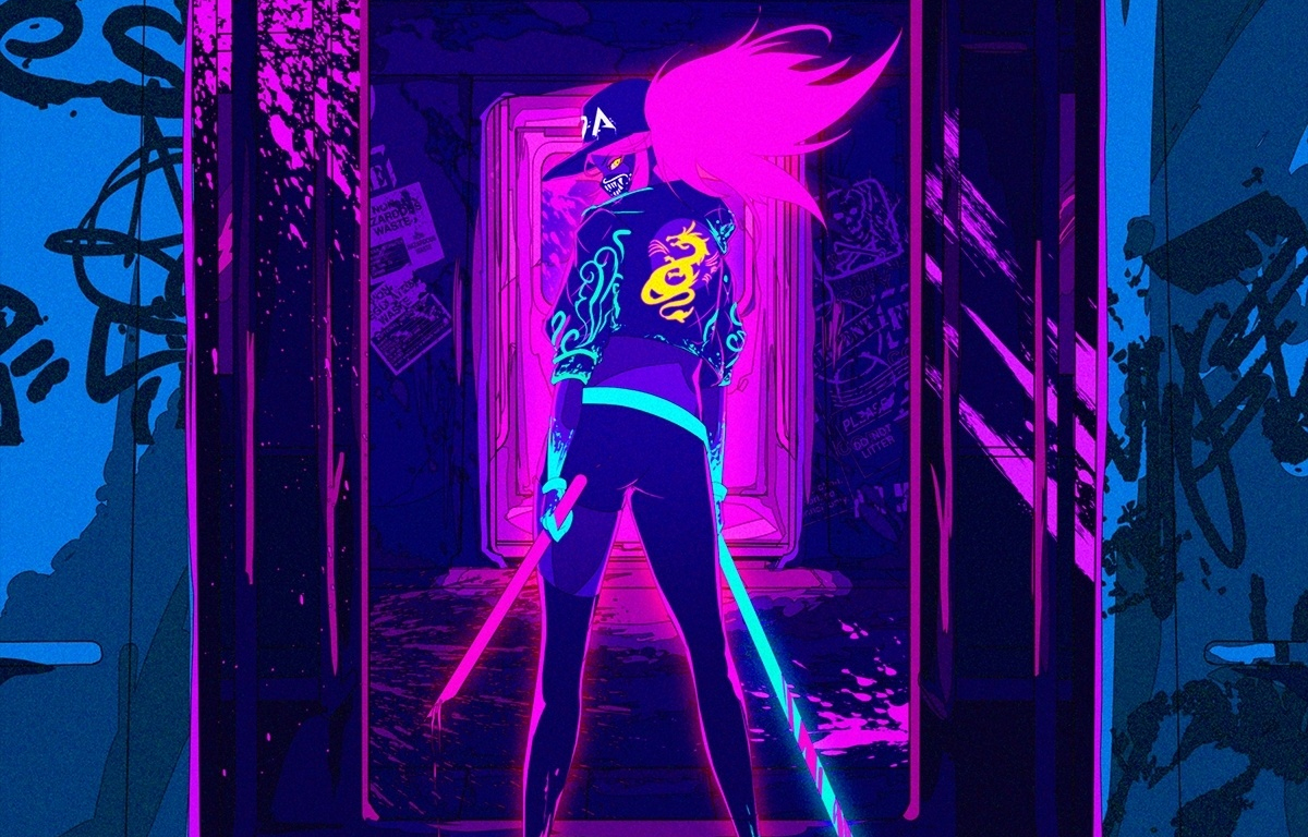 Akali League Of Legends Neon Wallpapers