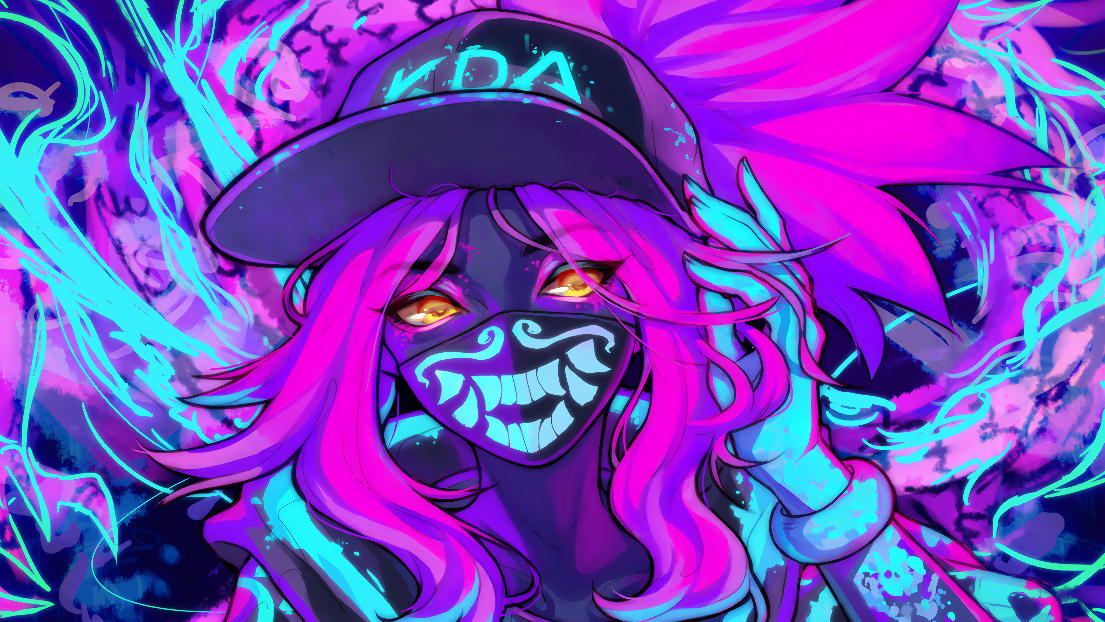 Akali League Of Legends Neon Wallpapers