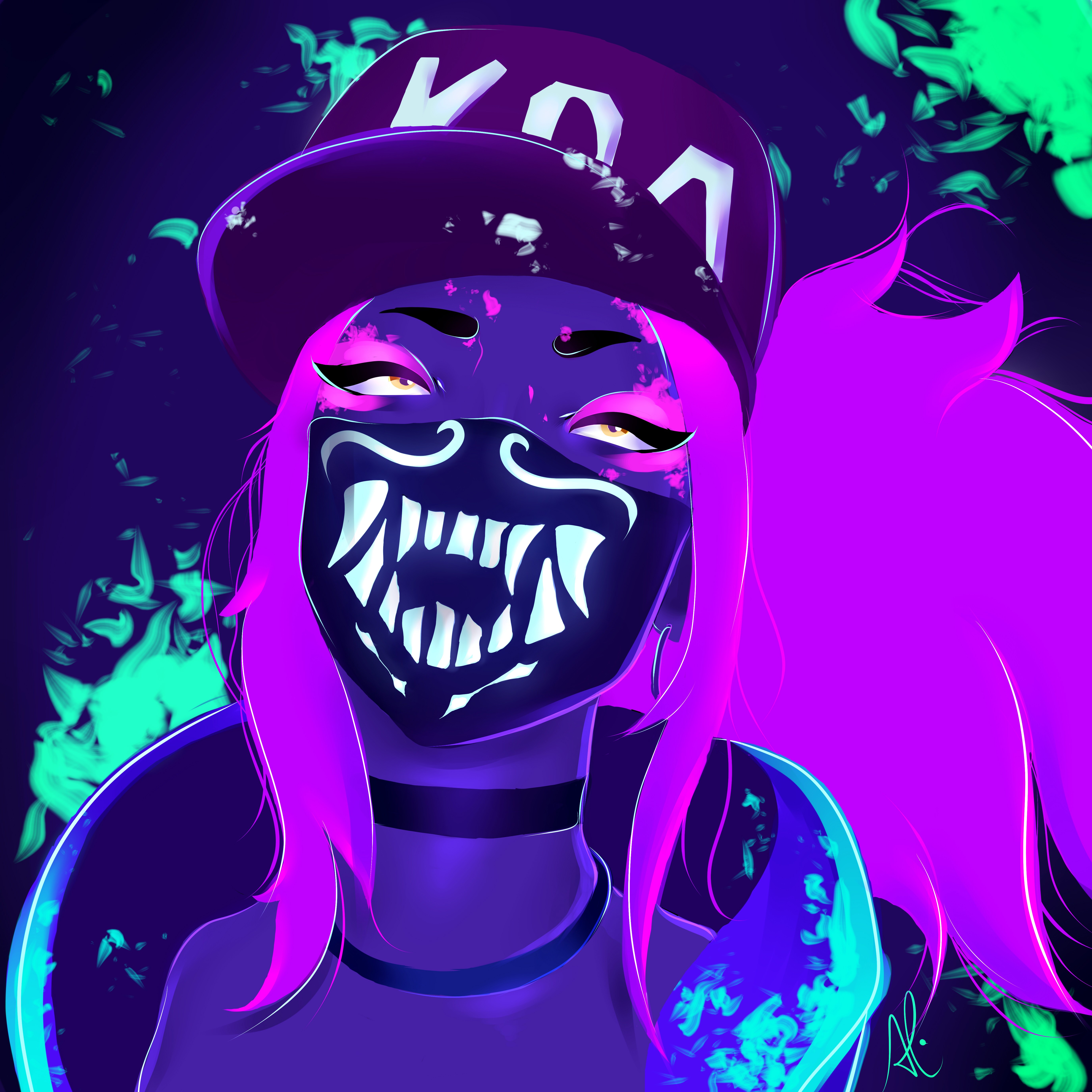 Akali Paint League Of Legends Wallpapers