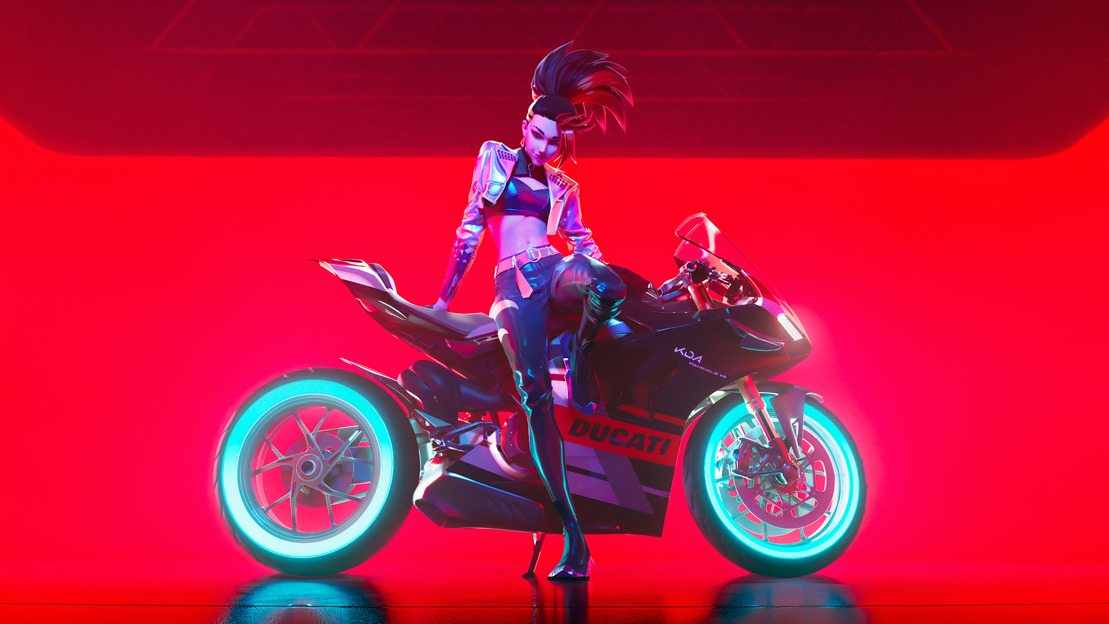 Akali x Ducati K/DA Wallpapers