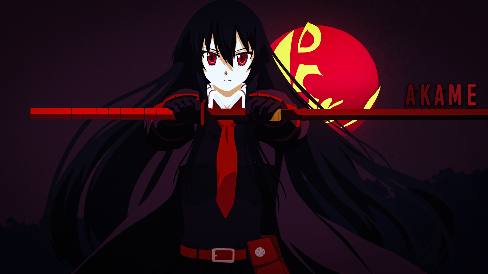 Akame From Akame Ga Kill Minimal Wallpapers