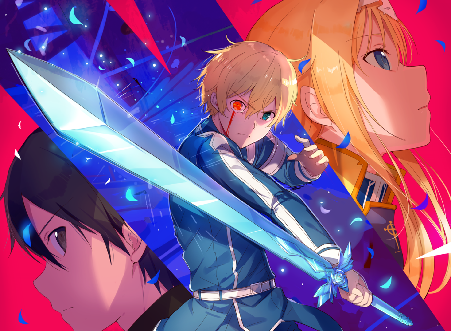 Alice, Kirito And Eugeo Sword Art Online Wallpapers