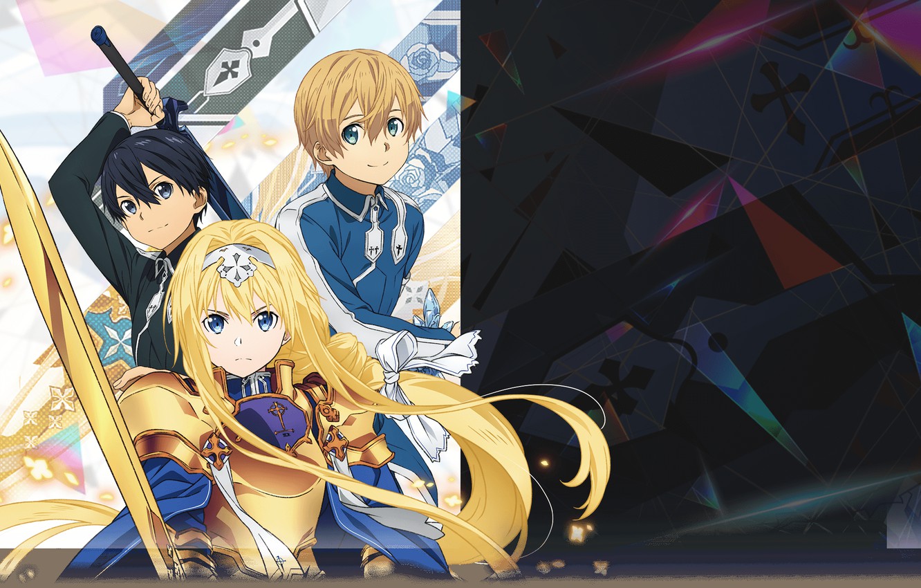 Alice, Kirito And Eugeo Sword Art Online Wallpapers