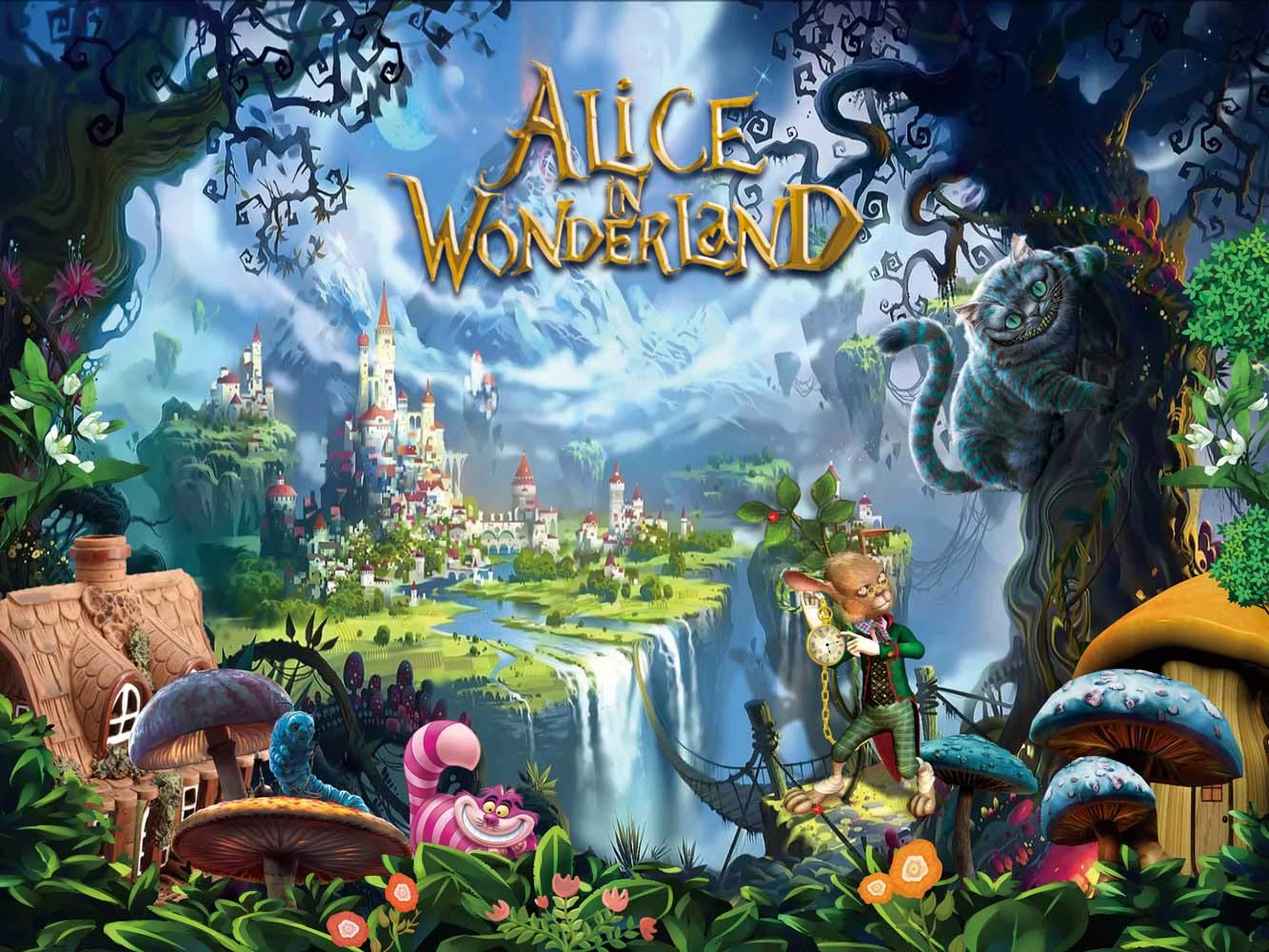 Alice In Wonderland Zoom Background