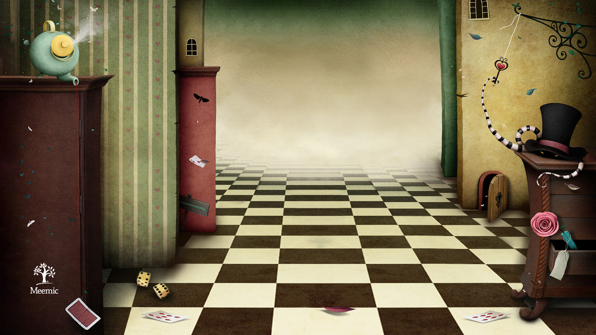 Alice In Wonderland Zoom Background