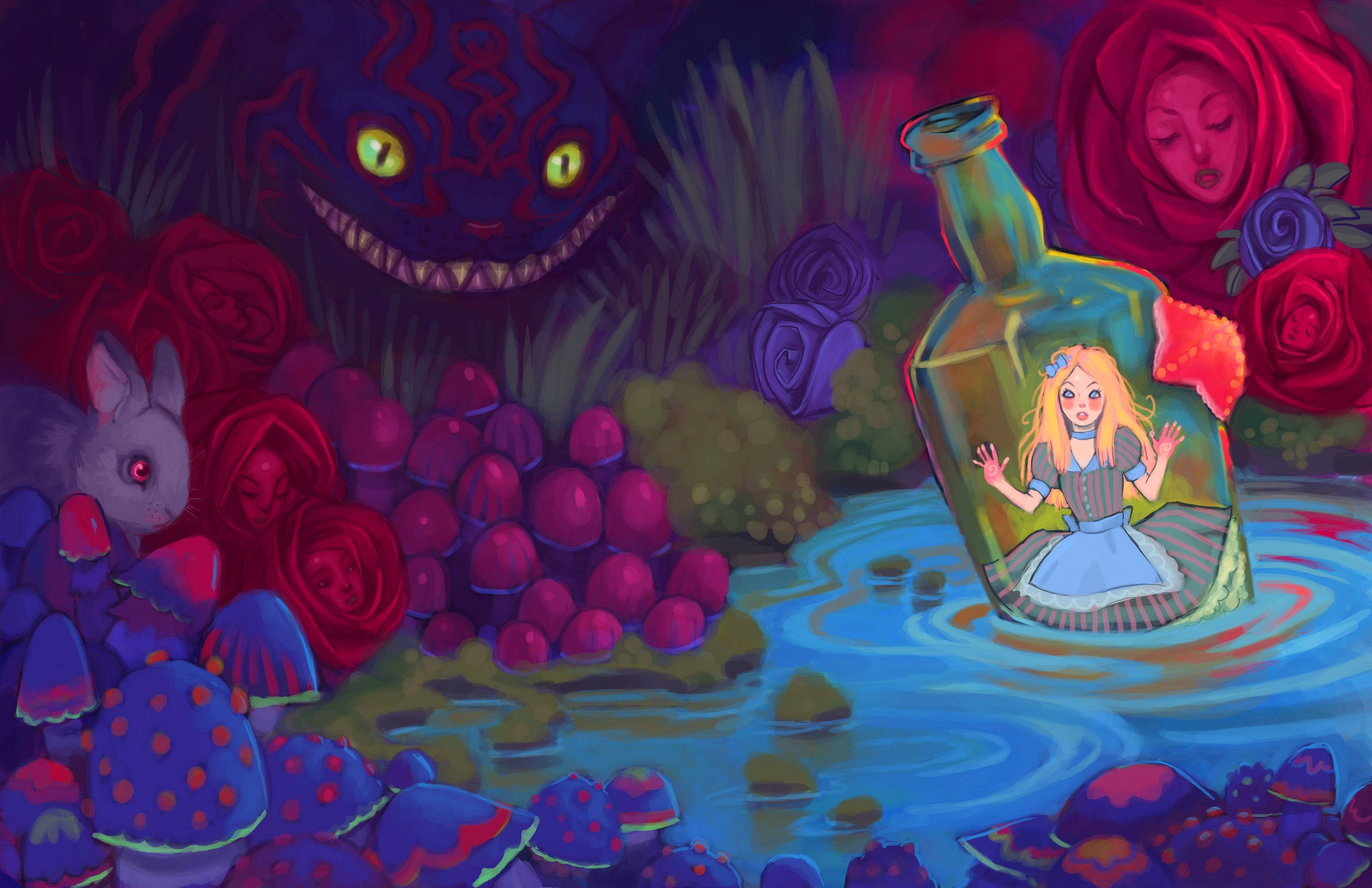 Alice In Wonderland Zoom Background