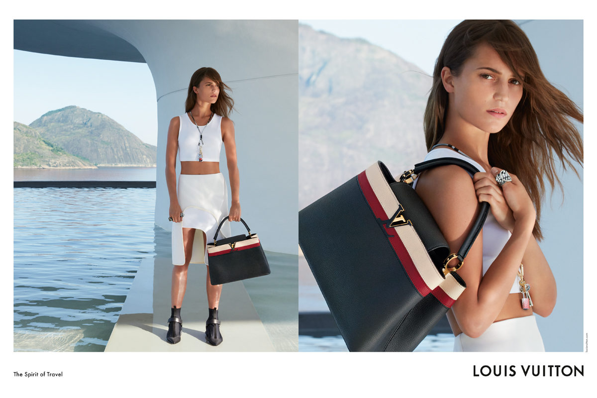 Alicia Vikander In Bikini And Cap For Louis Vuitton Cruise Campaign 2018 Wallpapers