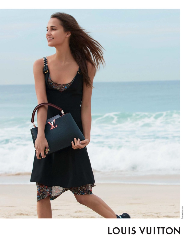 Alicia Vikander In Bikini And Cap For Louis Vuitton Cruise Campaign Wallpapers