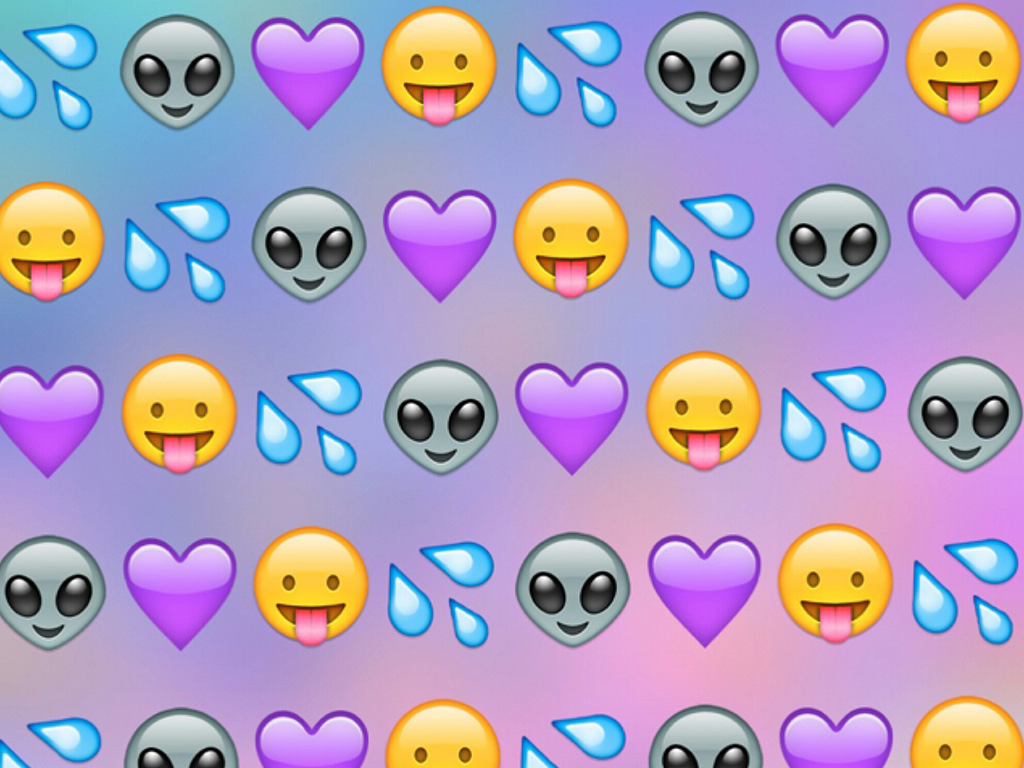 Alien Emoji Background