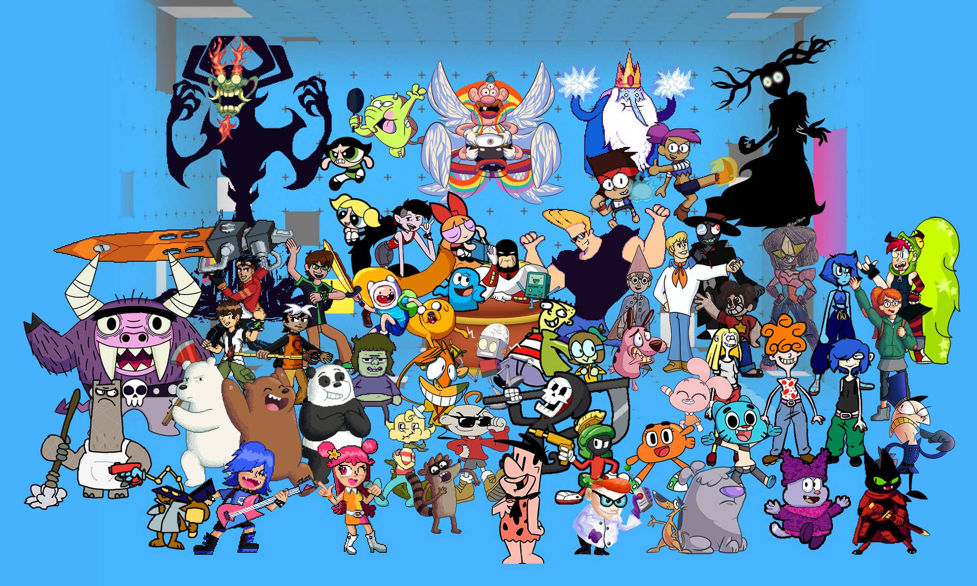 All Cartoon Characters In One Picture Wallpapers