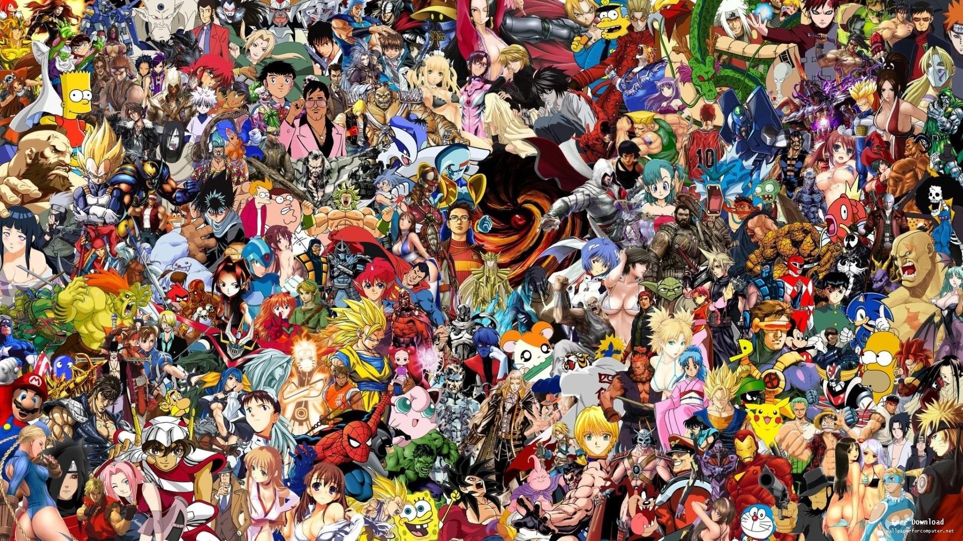 All Cartoon Characters In One Picture Wallpapers