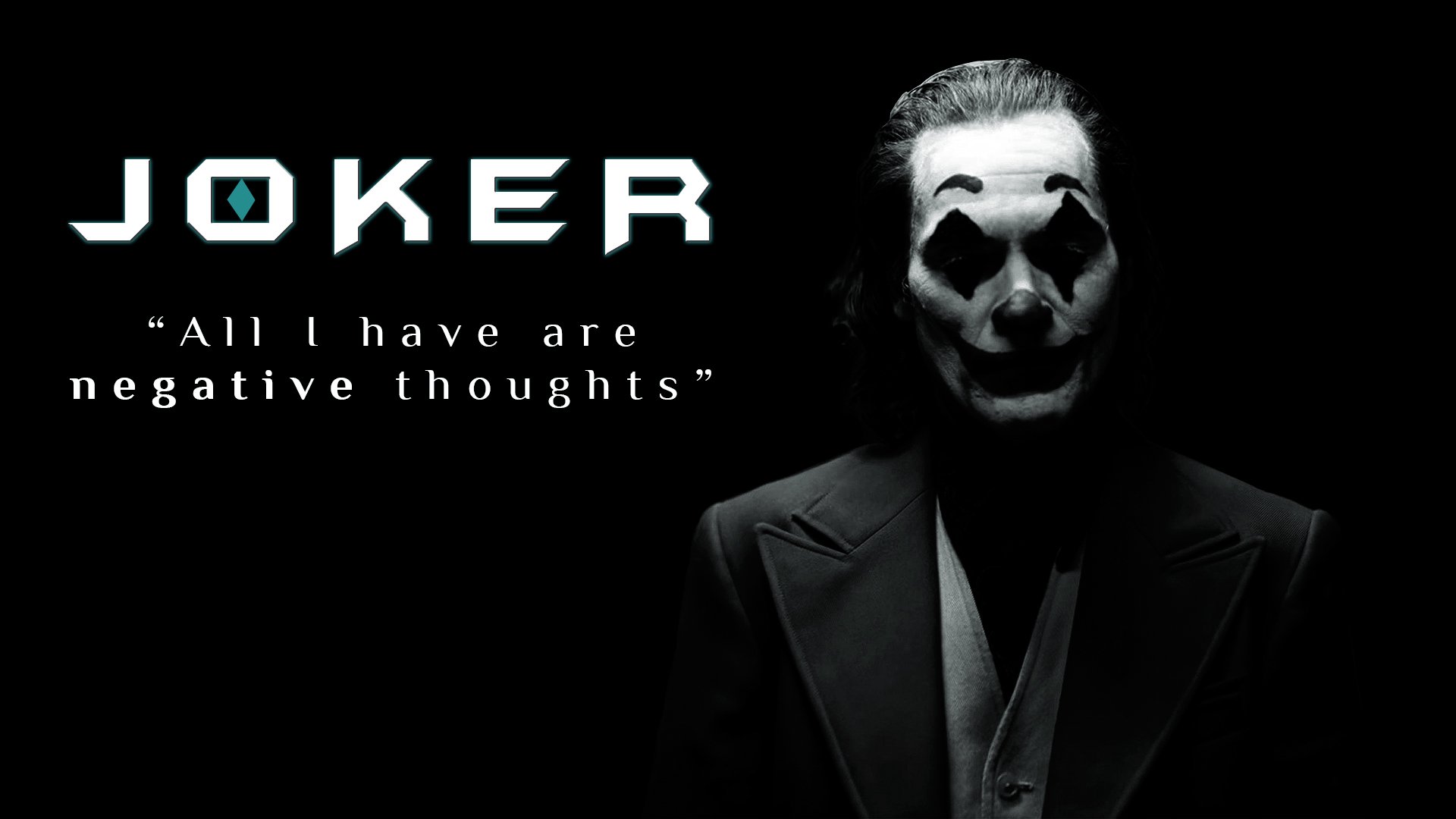 All I Have Negative Thoughts Joker Wallpapers