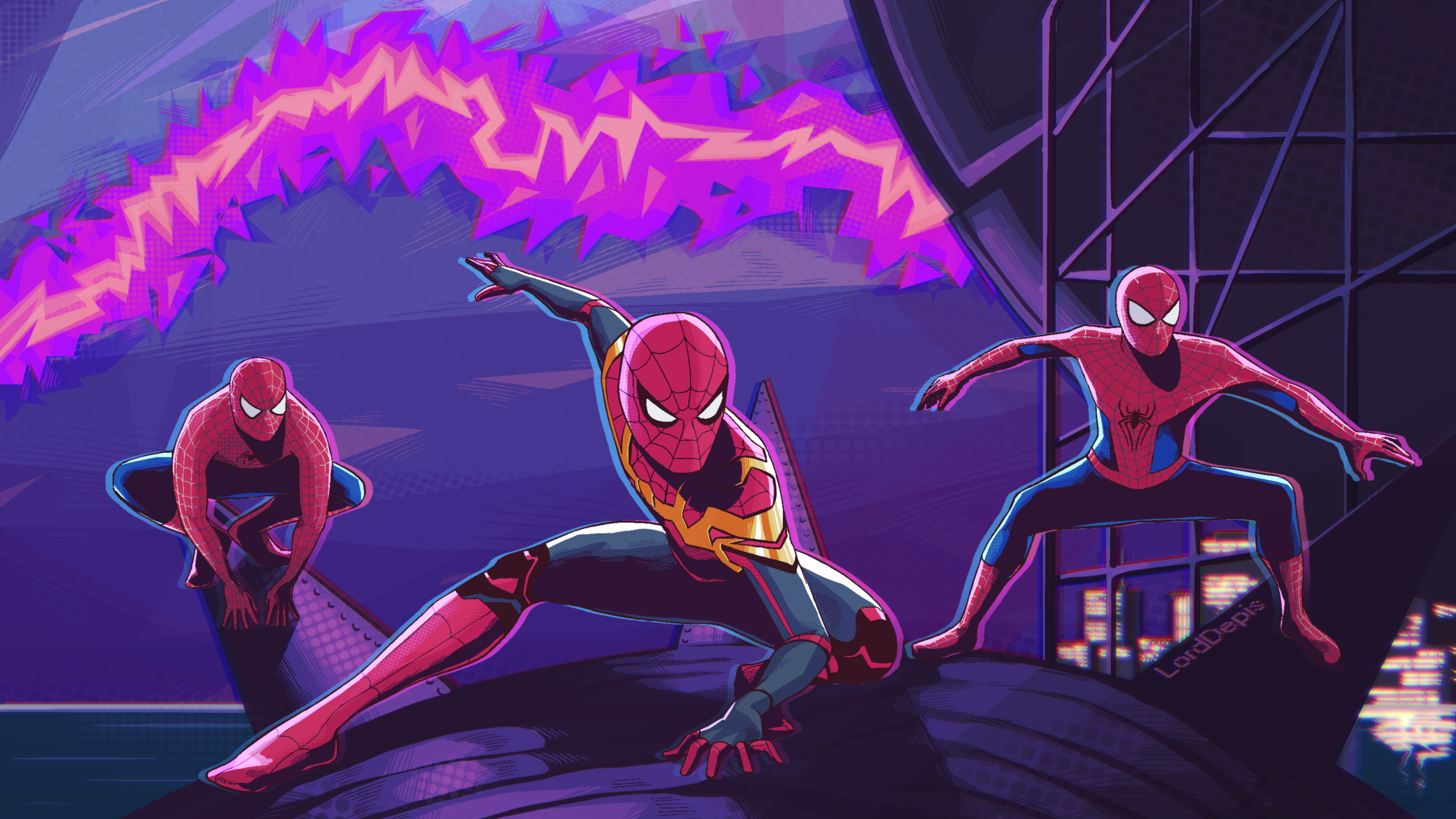 All Spider-Man In No Way Home Digital Fanart Wallpapers