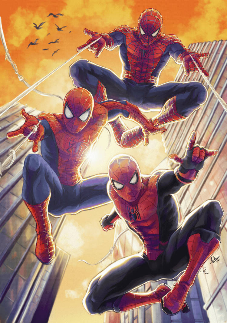 All Spider-Man In No Way Home Digital Fanart Wallpapers