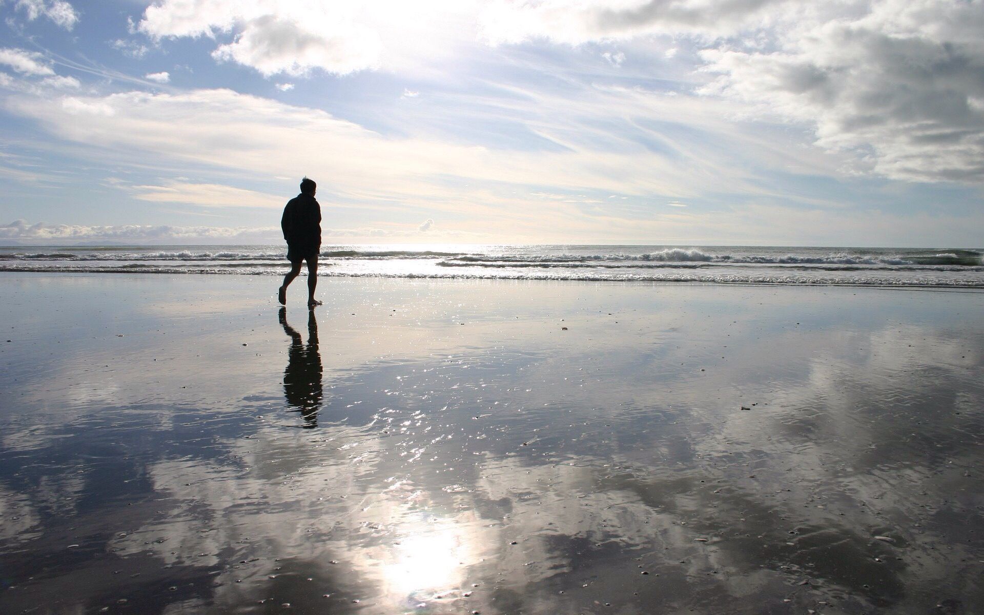 Alone In The Beach Wallpapers