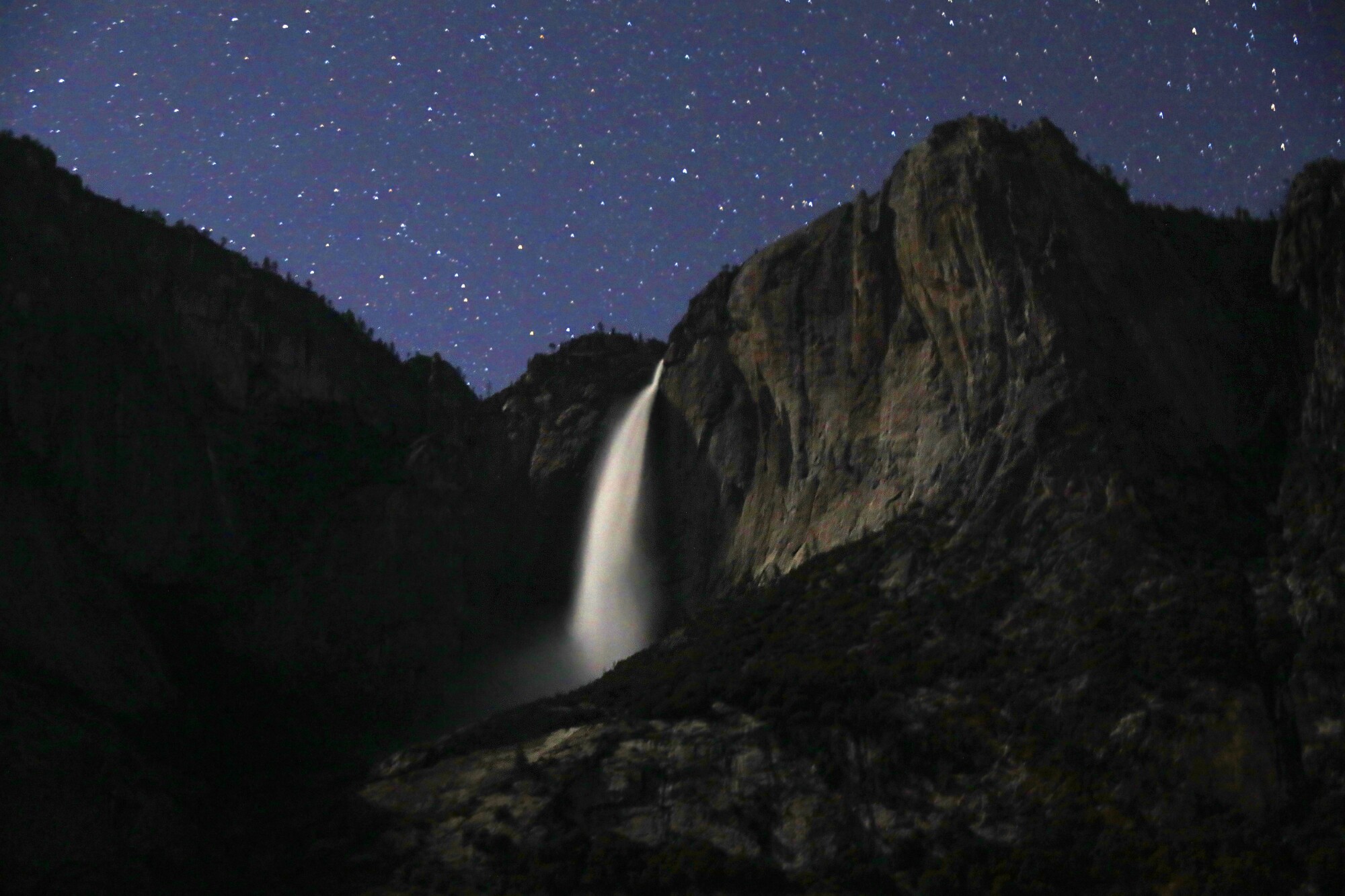 Amazing Starry Night Over Mountains And River Wallpapers