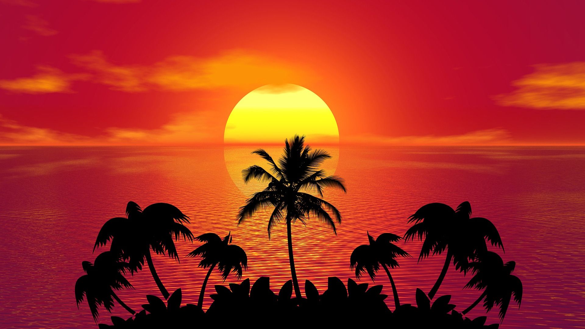 Amazing Sunset Art Wallpapers