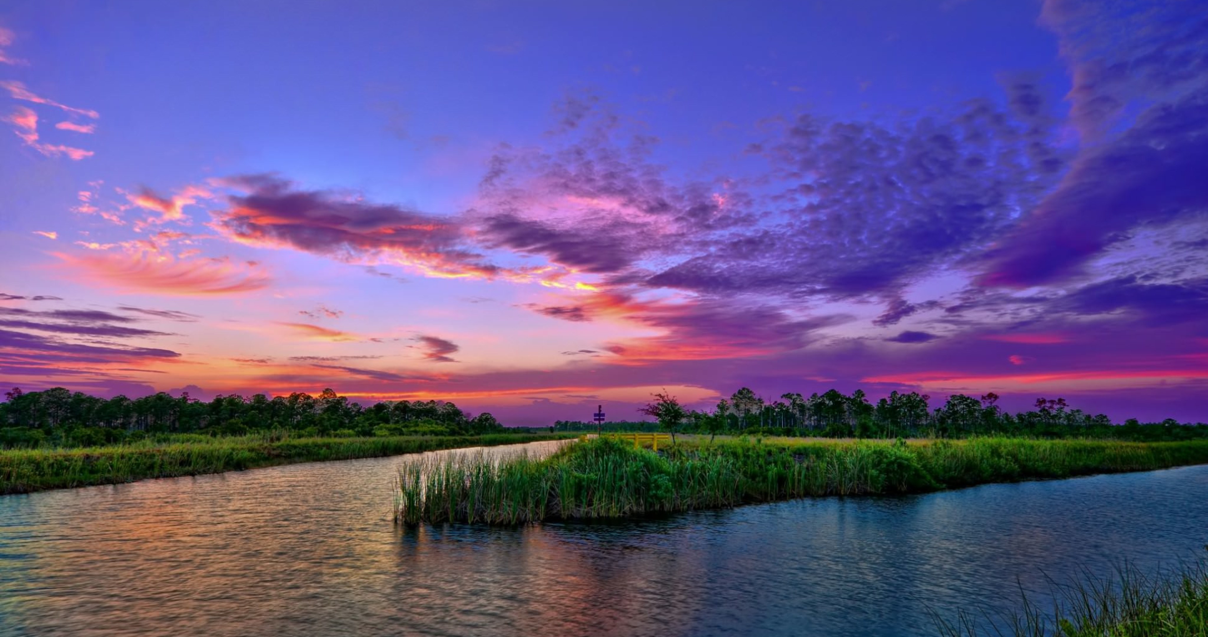 Amazing Sunset Over Lake 8K Wallpapers