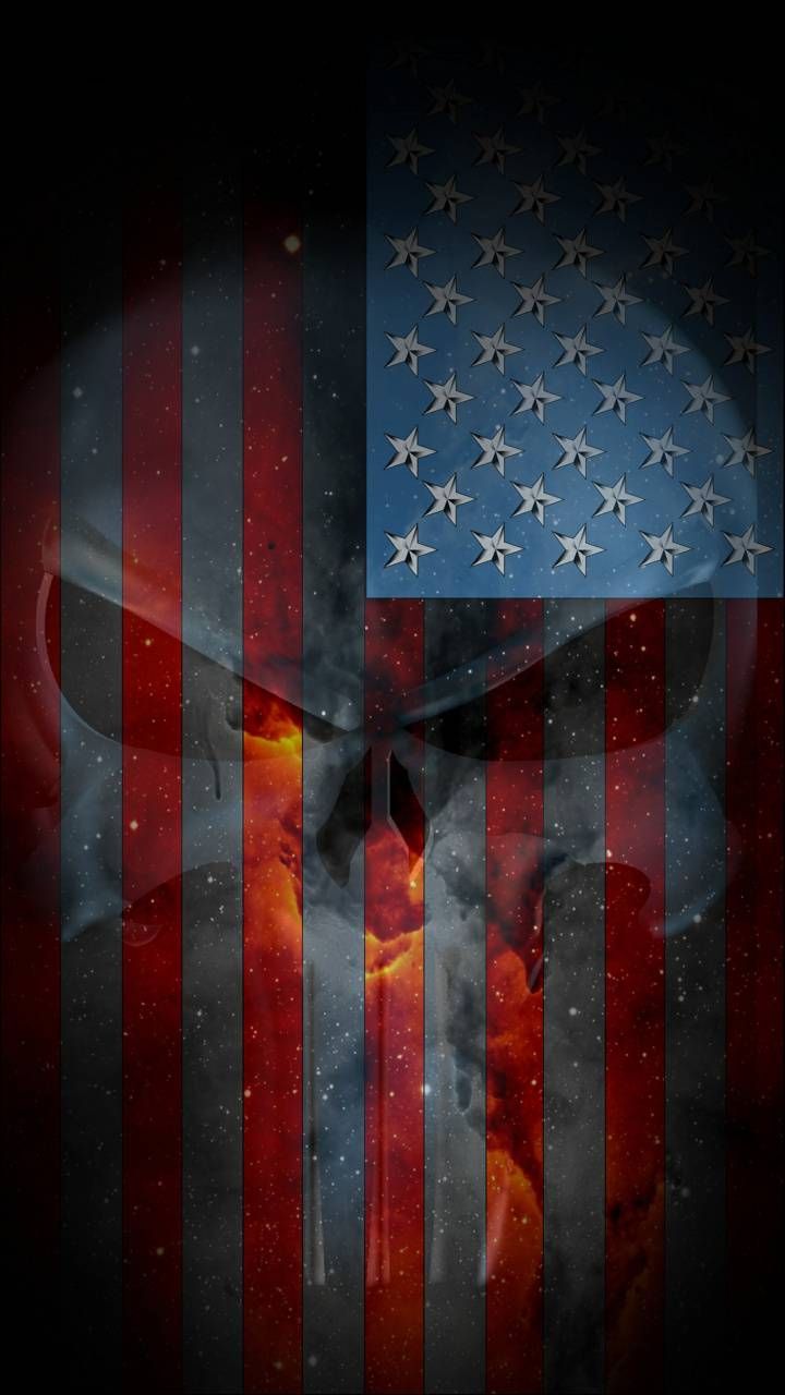 American Flag Punisher Skull Wallpapers