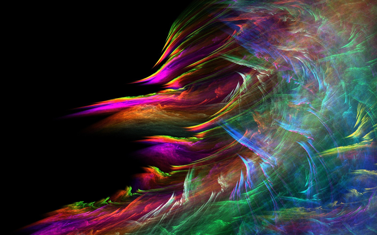 Amoled Colorful Wave Wallpapers