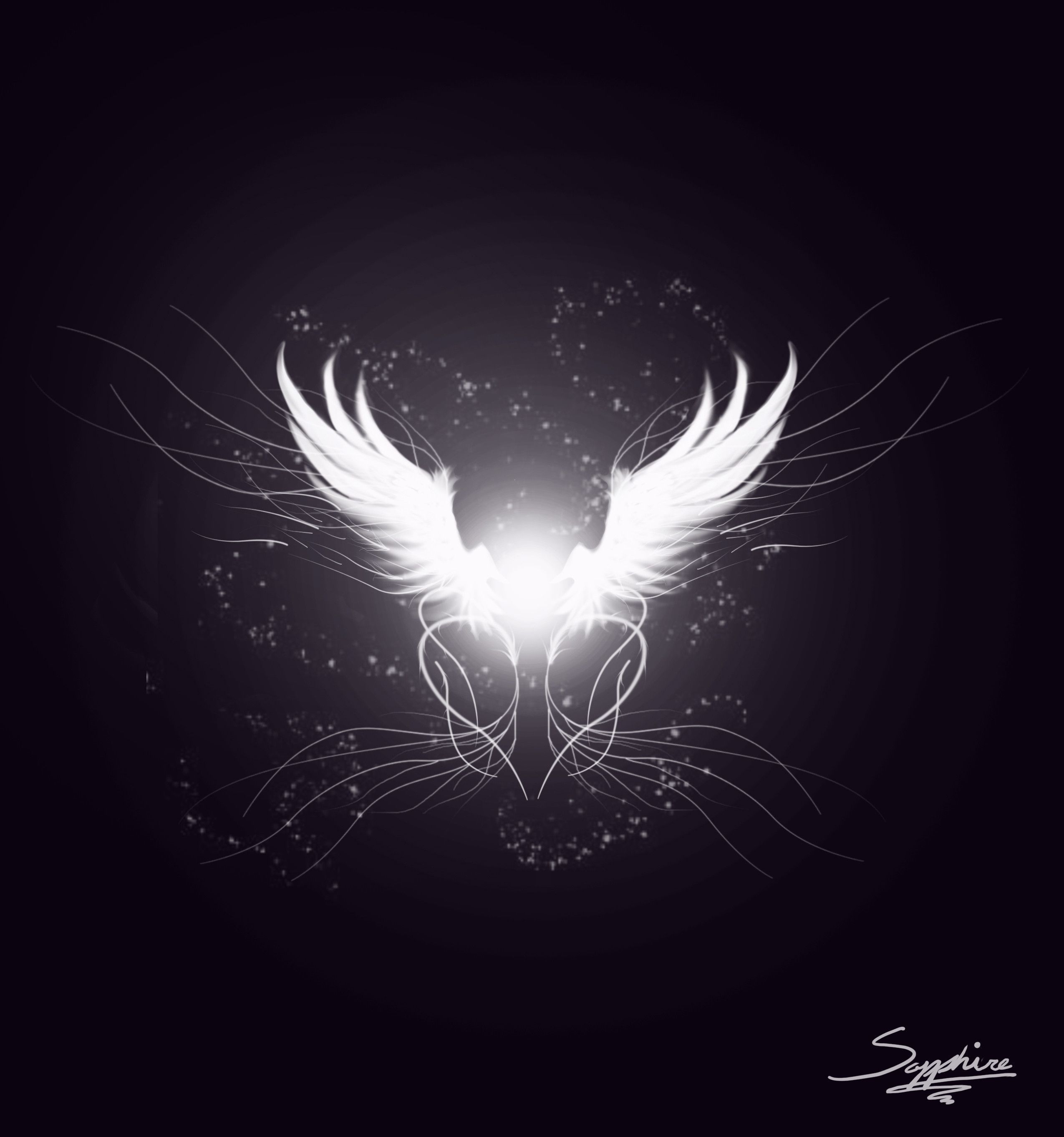 Angel Aesthetic Drawing Wallpapers