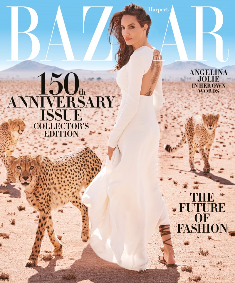 Angelina Jolie For Harpers Bazaar 2017 Wallpapers