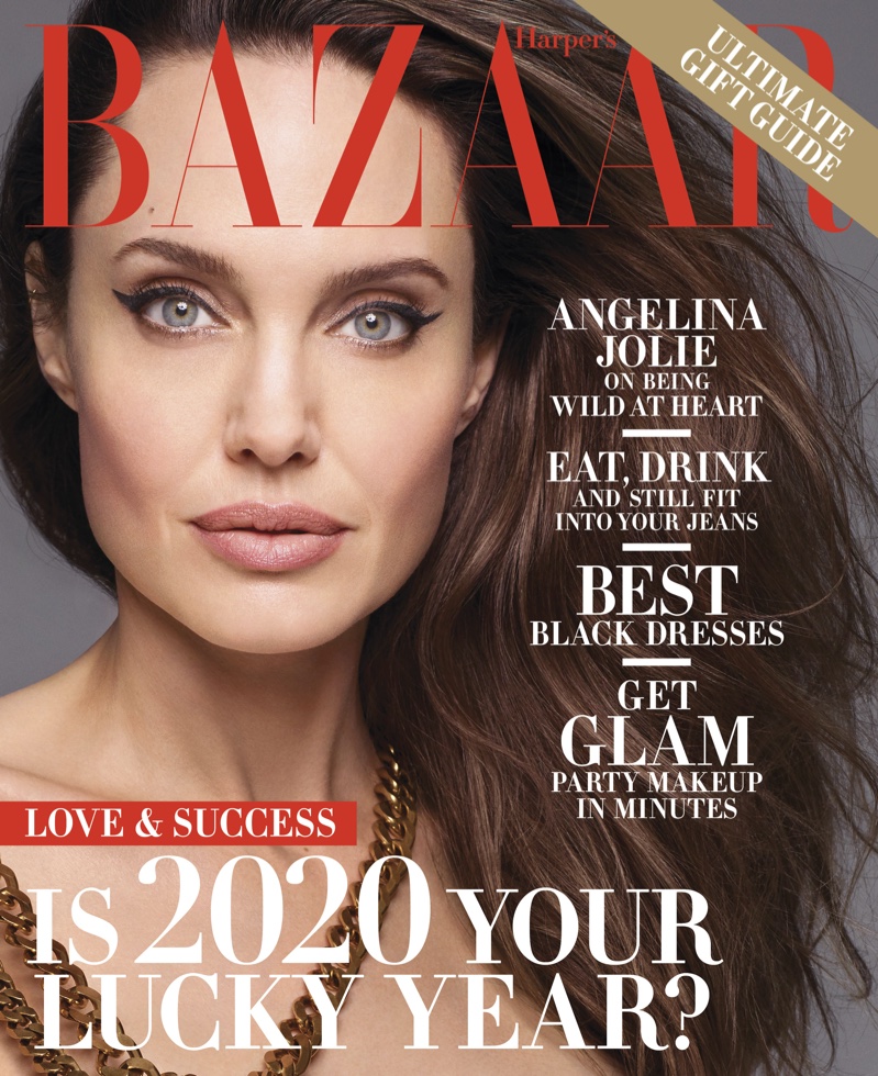 Angelina Jolie For Harpers Bazaar Wallpapers